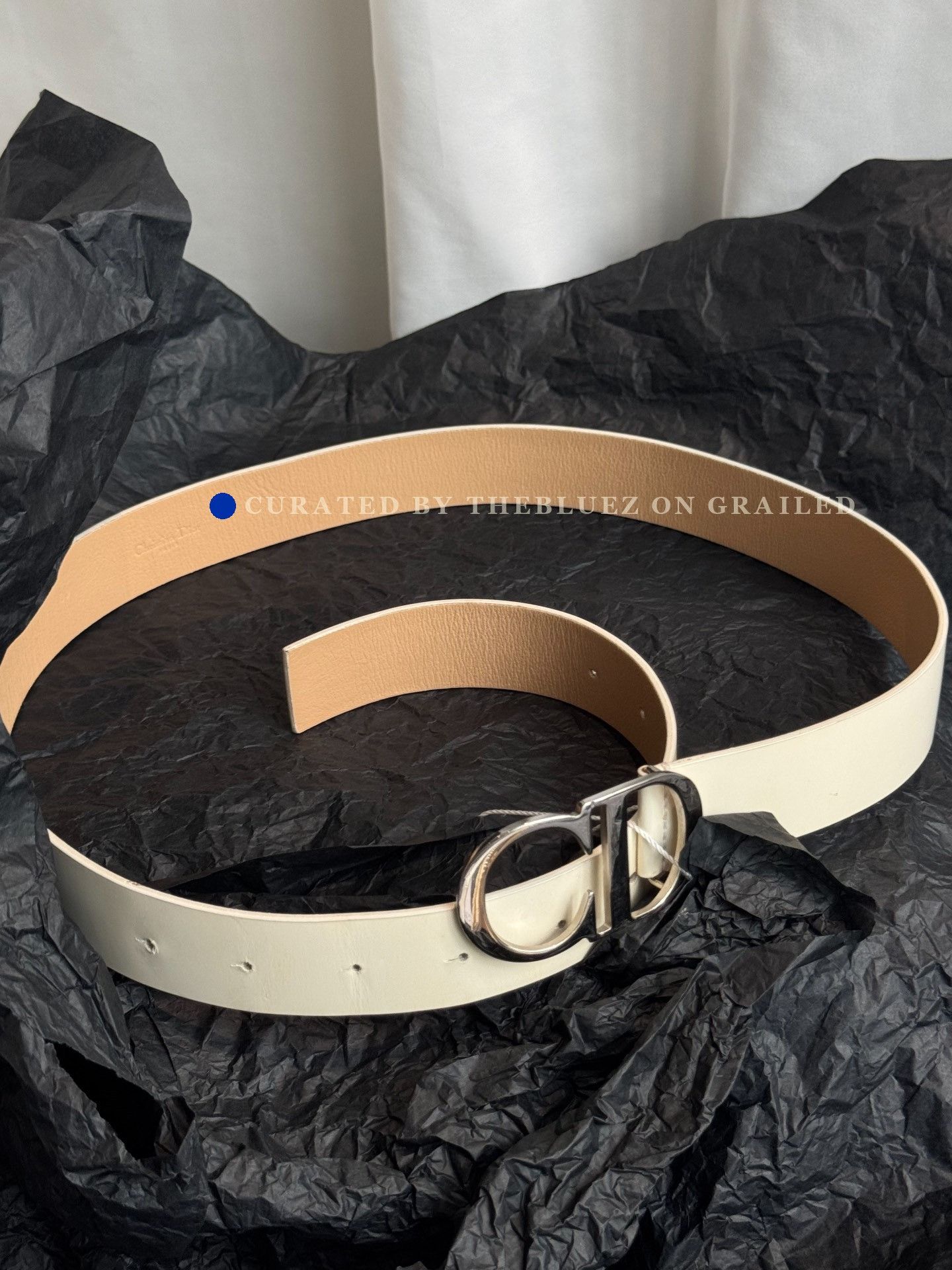 Dior Dior 'CD' Buckle Oblique Trotter Monogram Leather Belt | Grailed