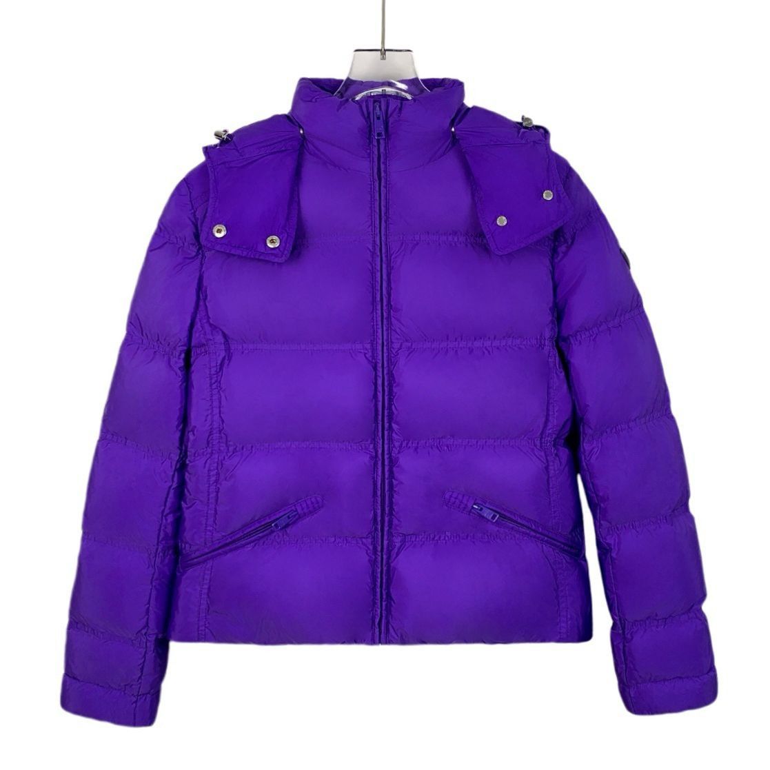 Prada Prada Purple Puffer Jacket With Detachable Hood & Zippered P Size XS / US 0-2 / IT 36-38 - 1 Thumbnail