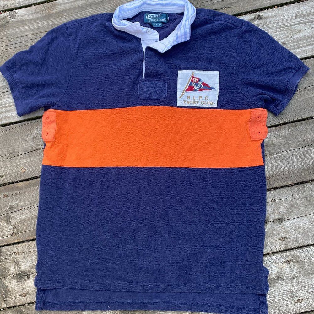 Polo Ralph Lauren Vintage 90s Polo By Ralph Lauren Rugby Polo Yacht Club Larg Size US L / EU 52-54 / 3 - 2 Thumbnail