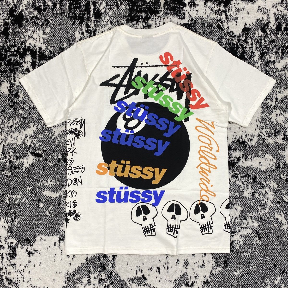 image of Stussy Test Strike Pigment Dyed Tee In Natural, Men's (Size XL)