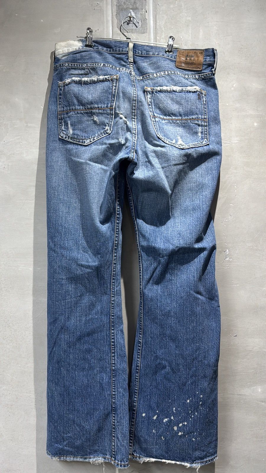 Ruehl No. 925 Ruehl 925 Distressed Boot Cut Paint Splatter Denim Jeans Size US 35 - 11 Thumbnail