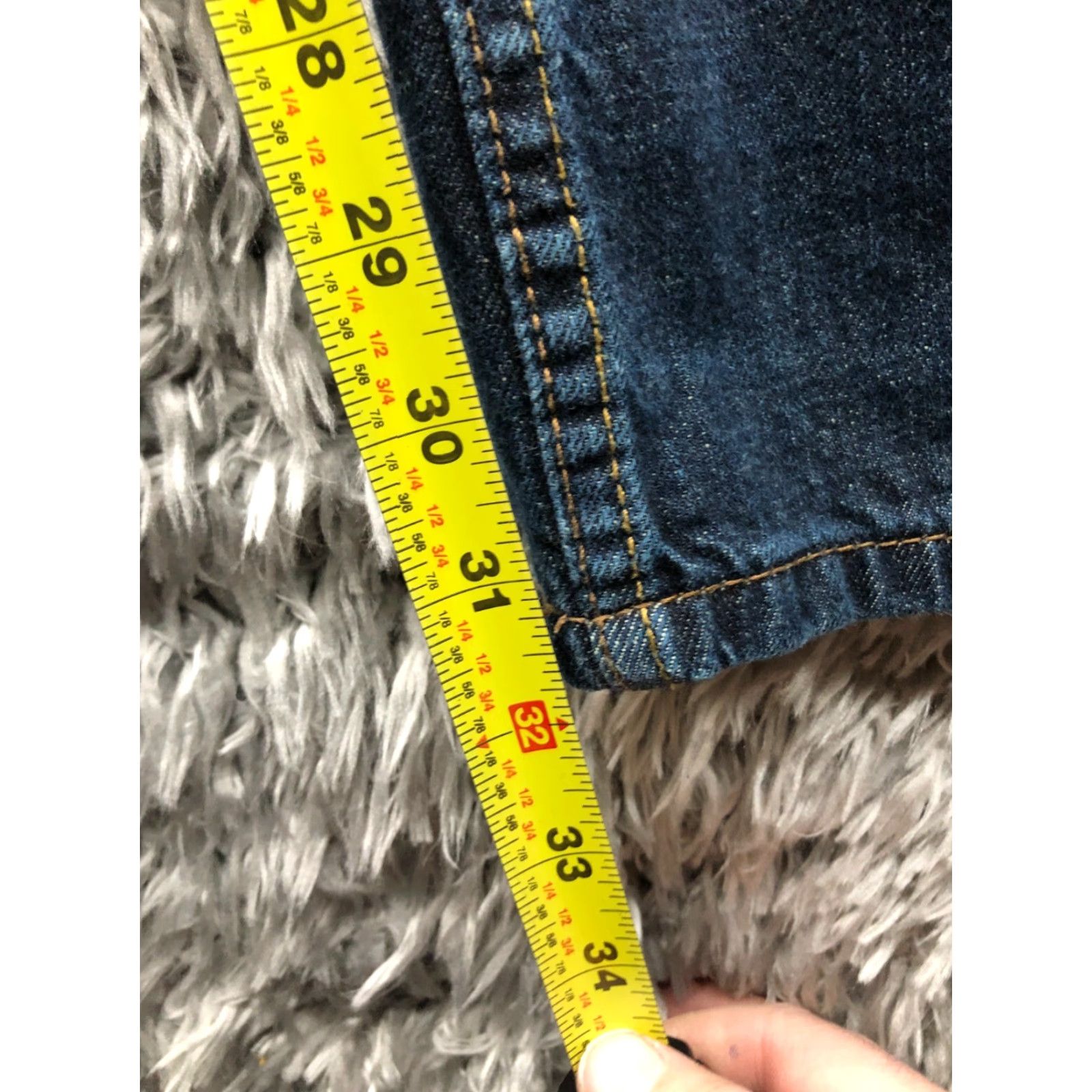 Denizen VINTAGE Denizen 236 Straight Jeans Size 34x34 Mens Mid Rise Medium Wash Blue Denim Regular 5-Pocket Logo Belt Loops Zip Size US 34 / EU 50 - 3 Thumbnail