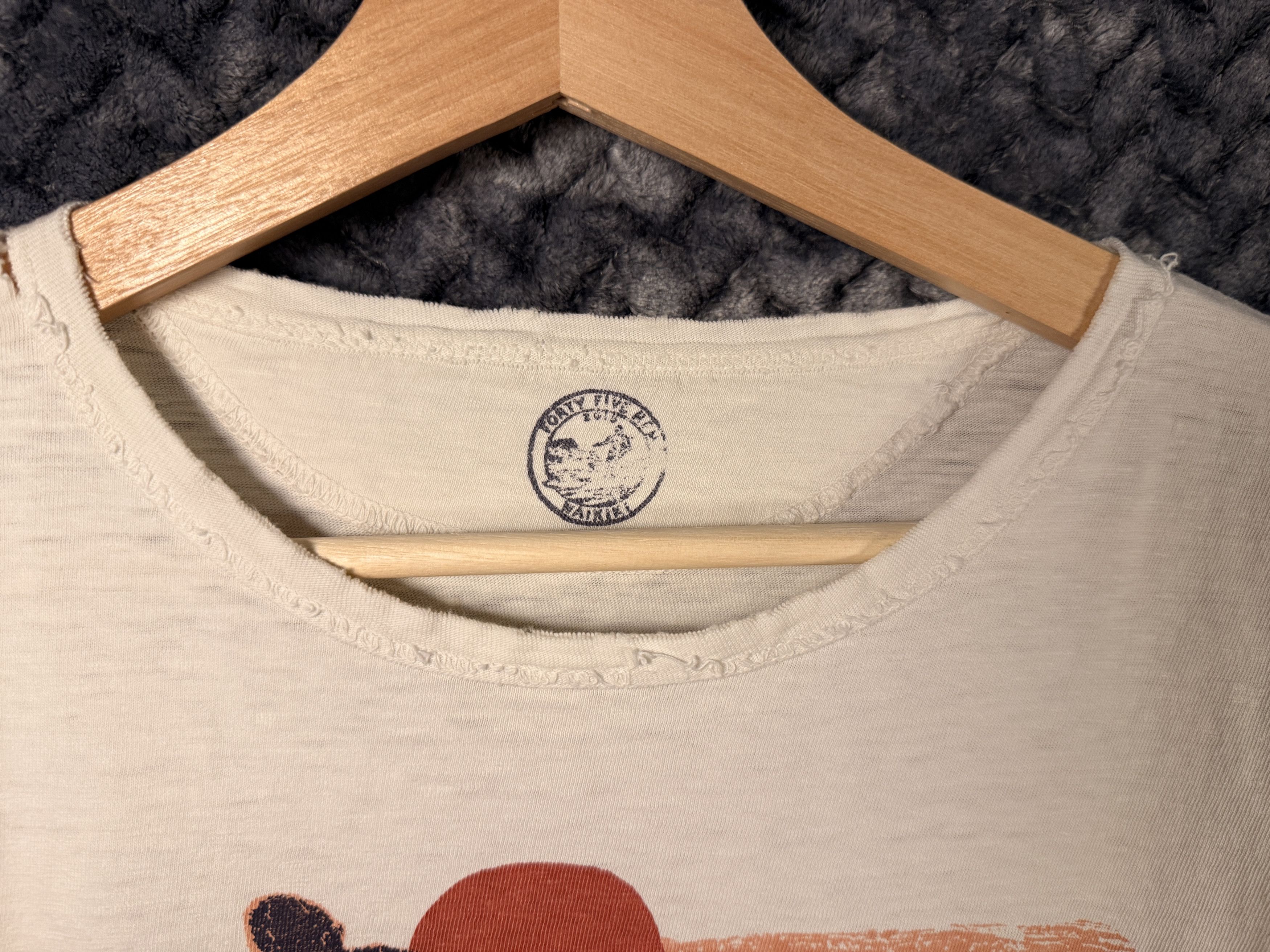 45rpm Single stitch vintage style Cotton Surf Tee Size US XL / EU 56 / 4 - 2 Thumbnail