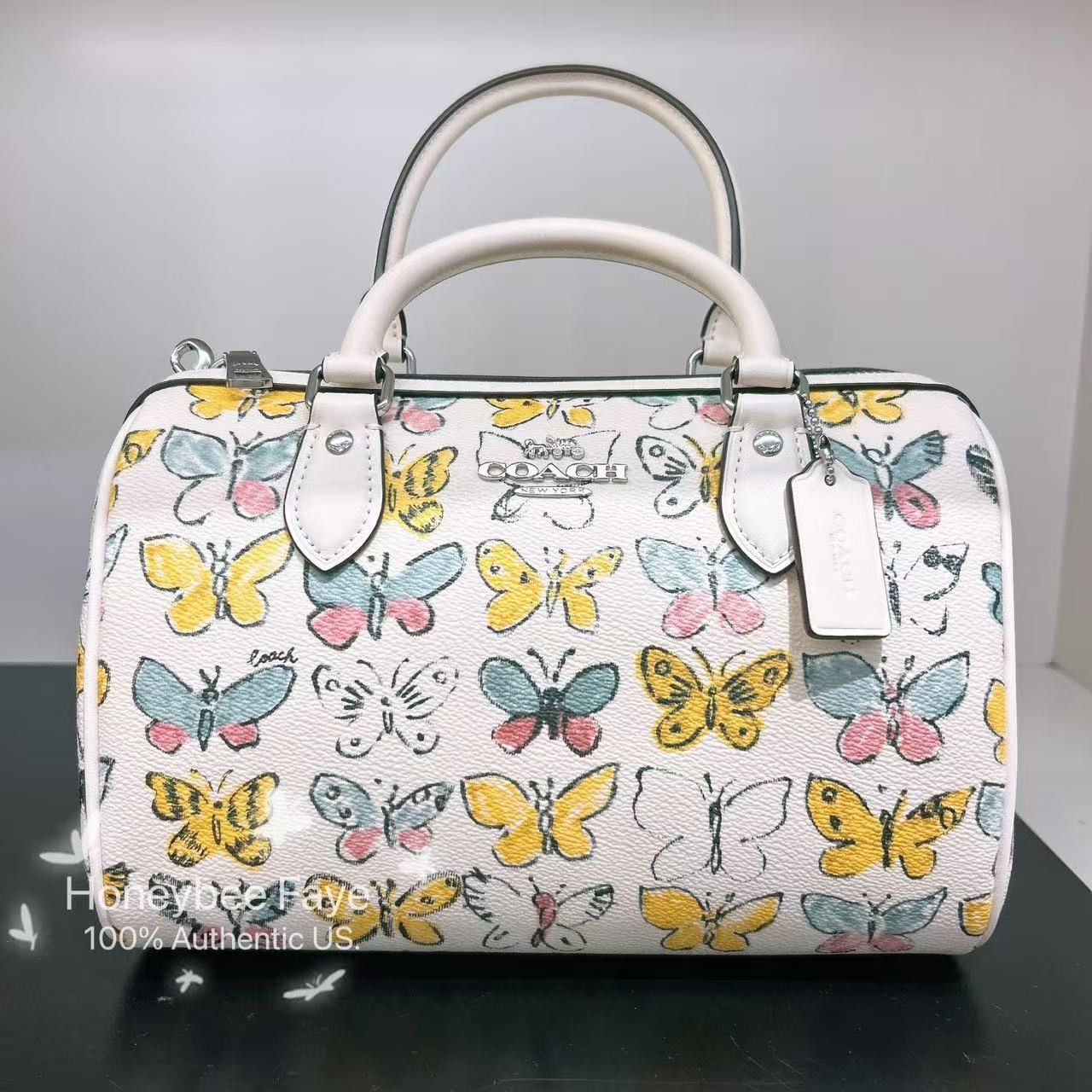 Coach Rowan Satchel Bag With Butterfly Print CAK07 Size ONE SIZE - 1 Thumbnail