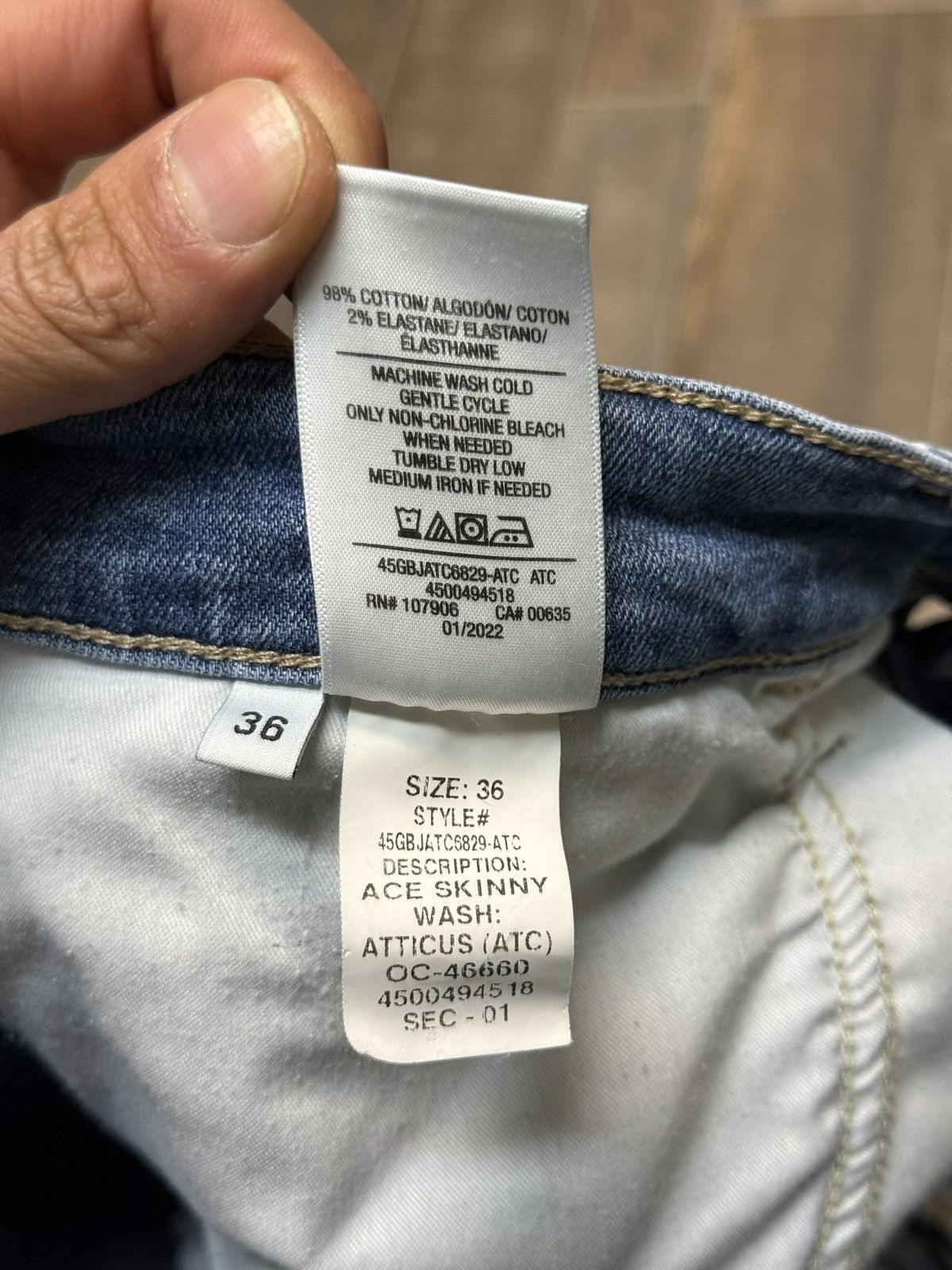 Hudson Hudson Ace Skinny Fit Light Blue Wash Denim Jeans Size US 36 / EU 52 - 5 Thumbnail