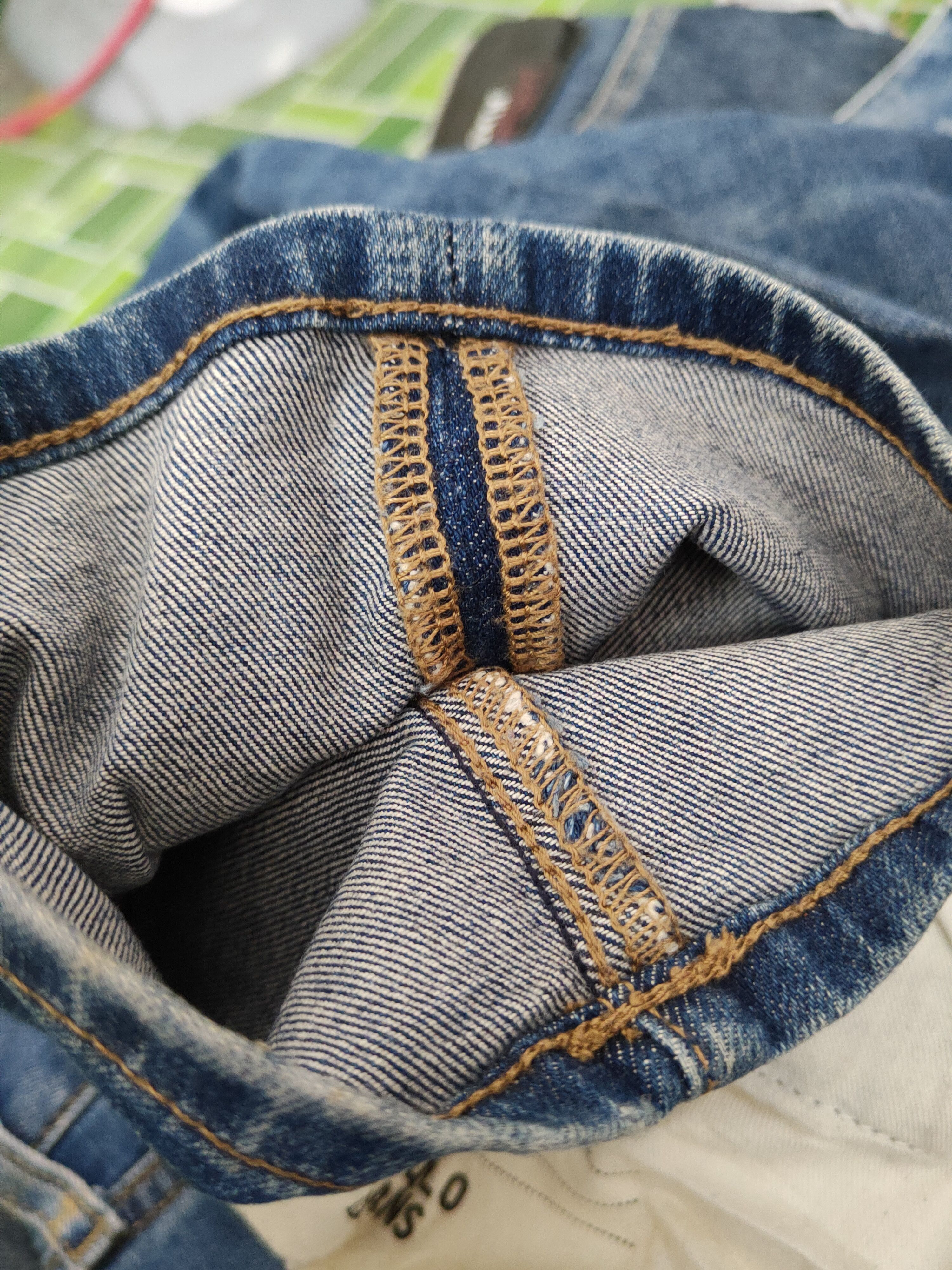 Japanese Brand Uniqlo japan Blue Distressed Ripped Jeans #W1406 Size US 32 / EU 48 - 12 Thumbnail