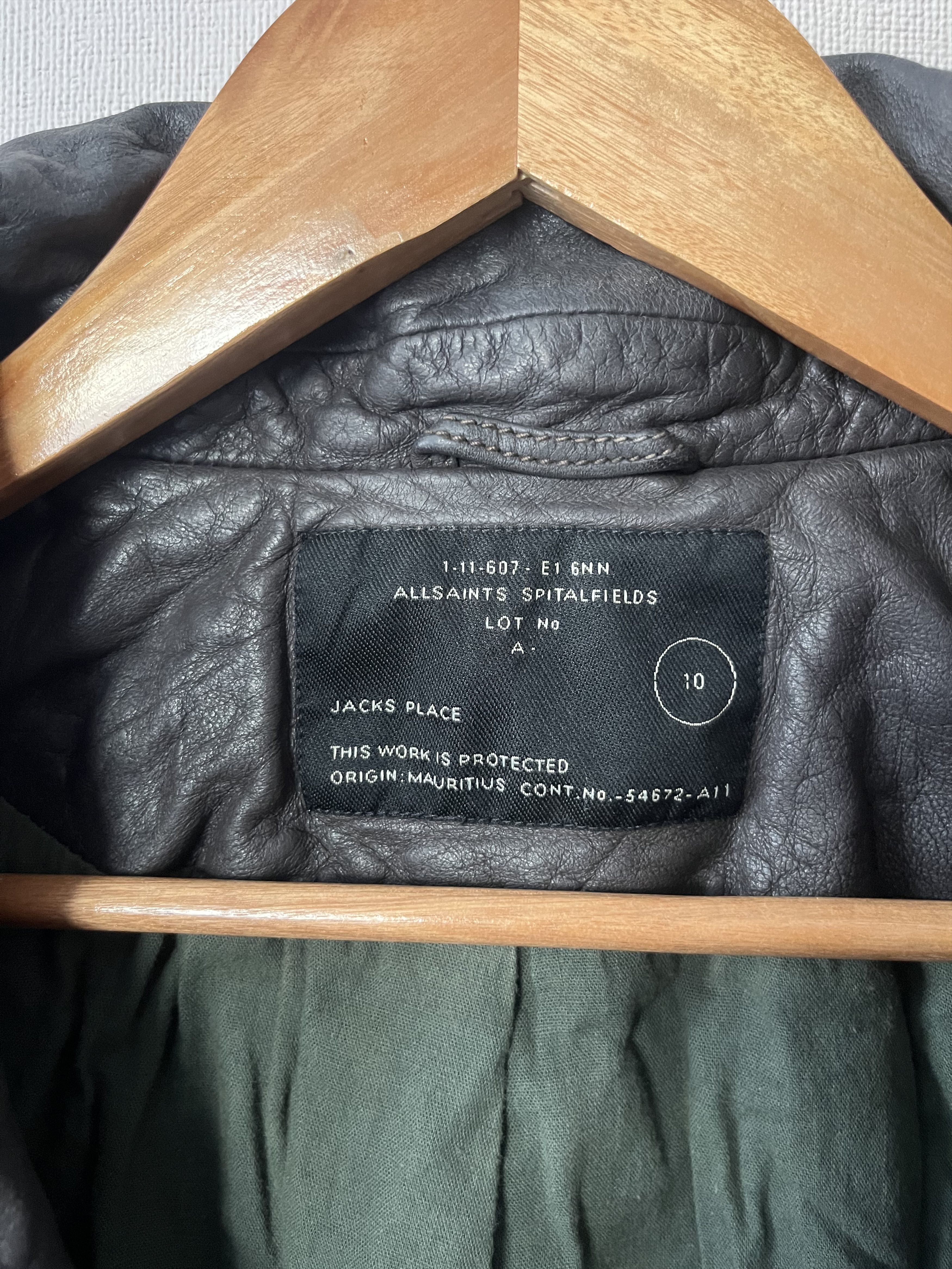 Allsaints All Saints Spitalfields Leather Jacket Size 10 Avant Garde Size L / US 10 / IT 46 - 3 Thumbnail