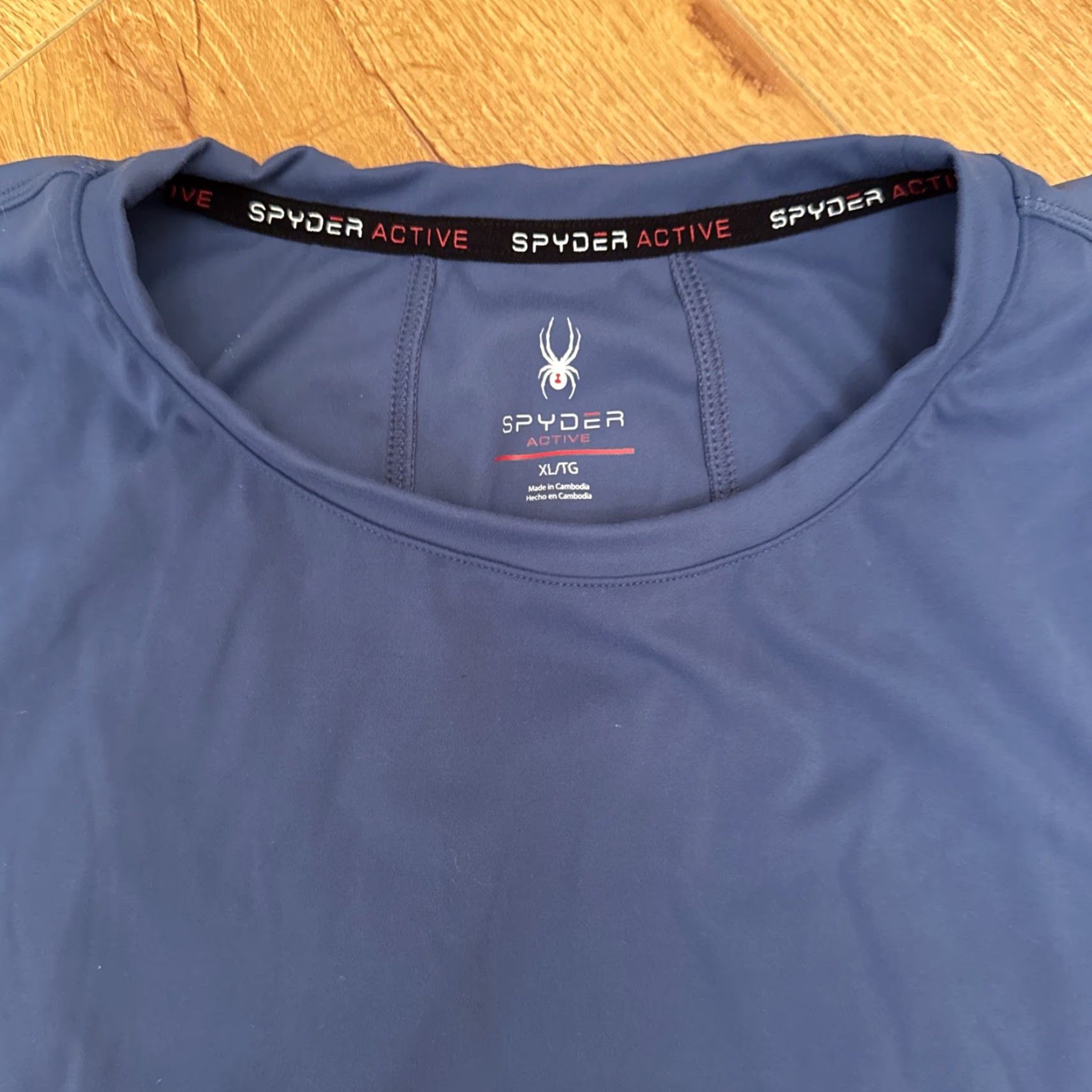 Spyder Spyder Active Top Womens XL Blue Nylon Stretch Side Zip Long Sleeve Pullover Size XL / US 12-14 / IT 48-50 - 3 Thumbnail