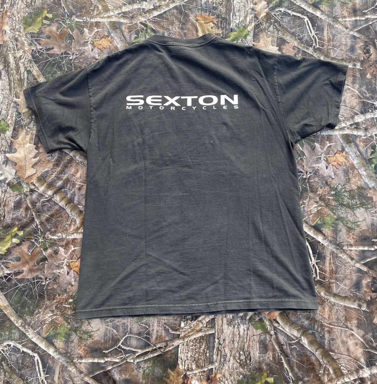 Vintage Y2K Skull & Flames Sexton Motorcycles Shirt Size US L / EU 52-54 / 3 - 2 Thumbnail
