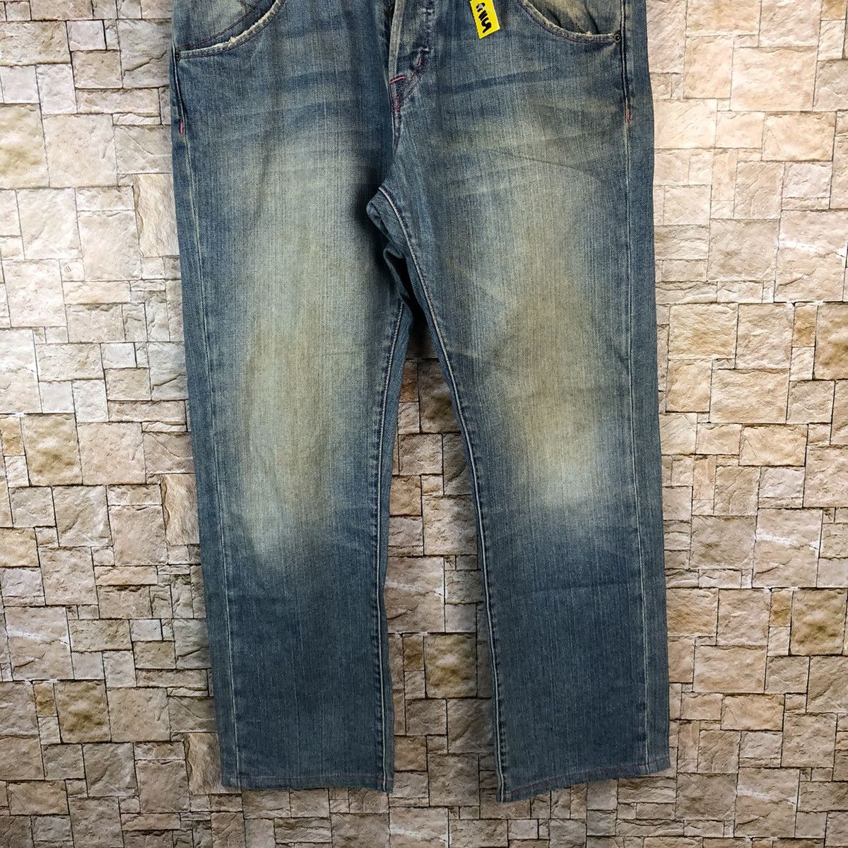 Volcom Volcom vintage skate Blue faded Denim Pants #A1169 Size US 33 - 3 Thumbnail