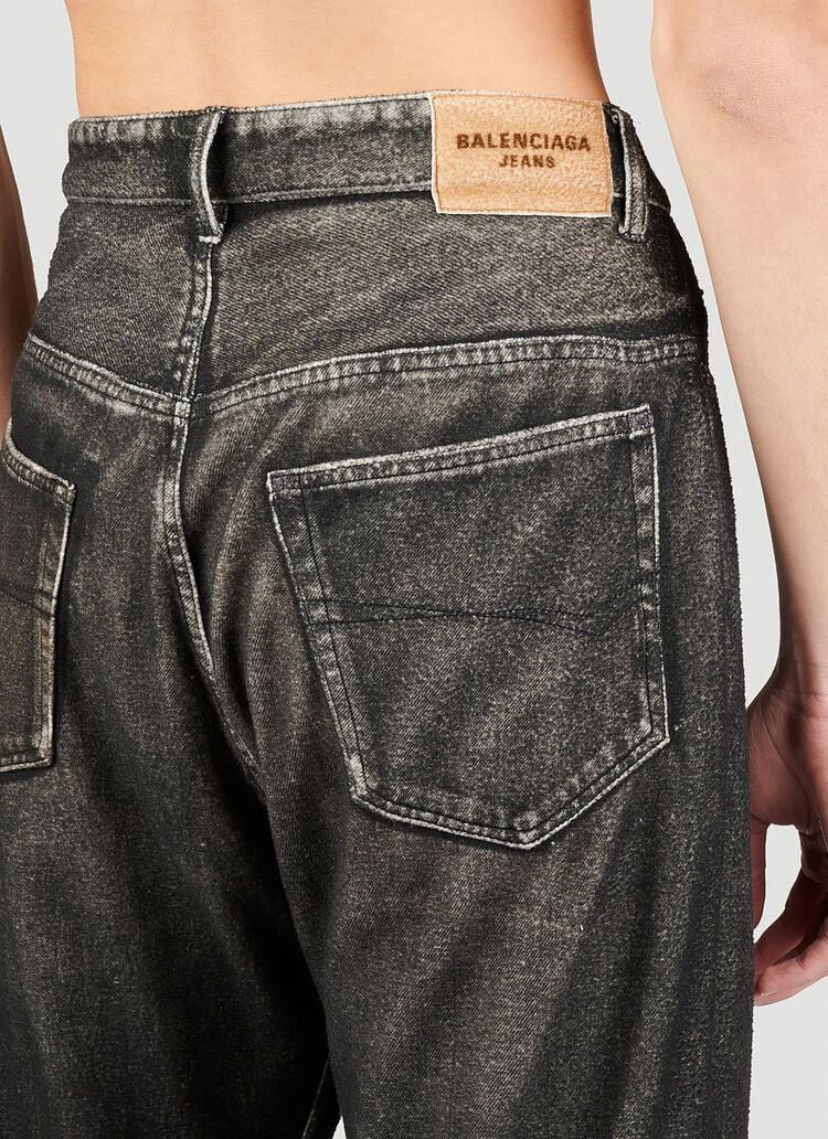 Balenciaga Balenciaga Denim Trompe L’Oleil Print Pant Jeans Size US 34 / EU 50 - 5 Thumbnail
