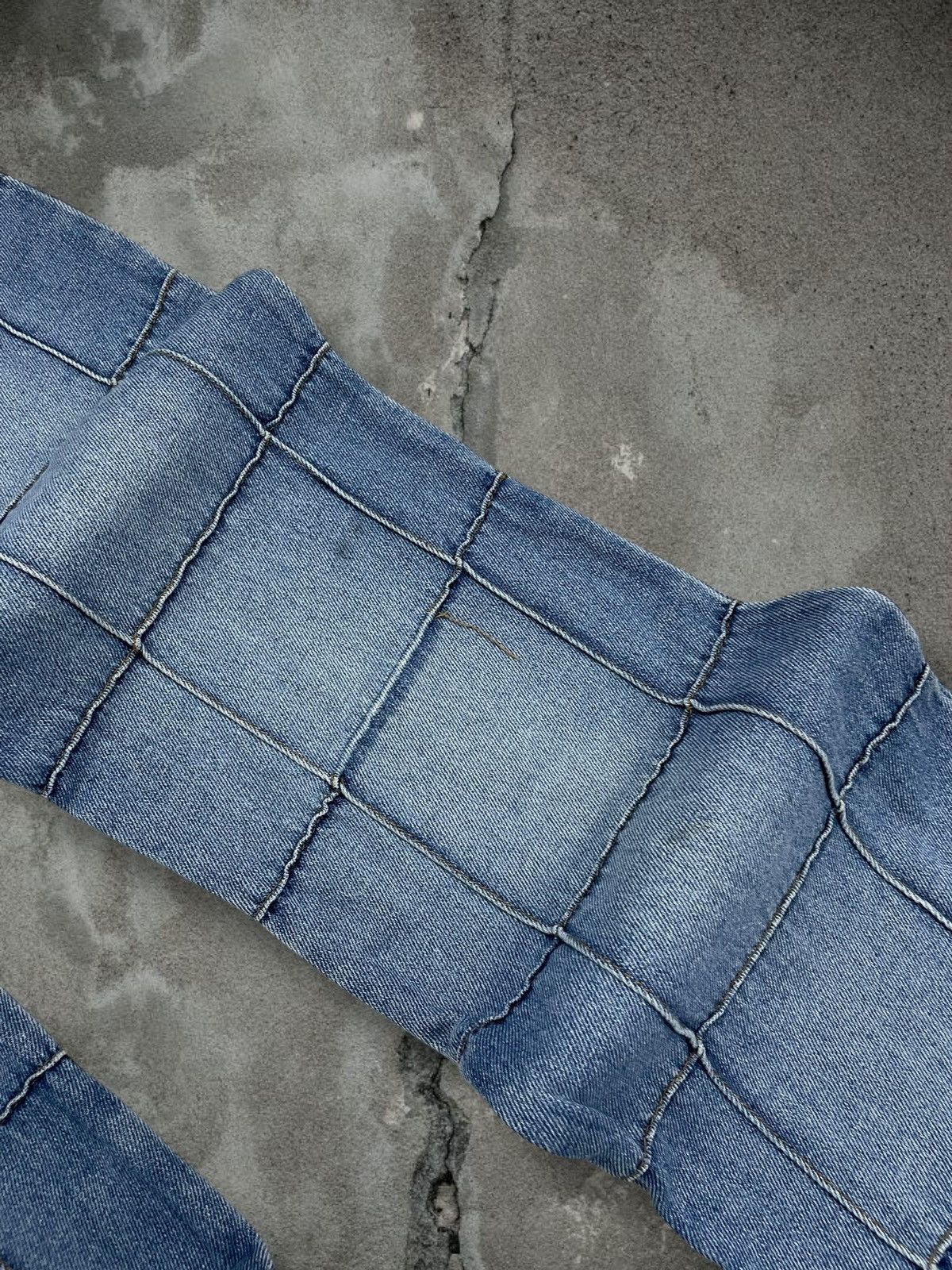 In The Attic Vintage 90s Designer NewSports Usa Super Kinky Flared Denim Size US 27 - 8 Thumbnail