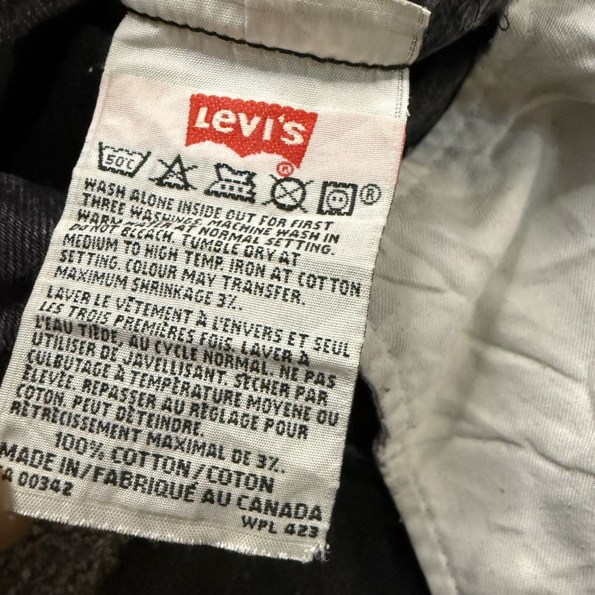 14th Addiction Vintage 90s Levis 501 Black Denim W31 Size US 31 - 16 Thumbnail