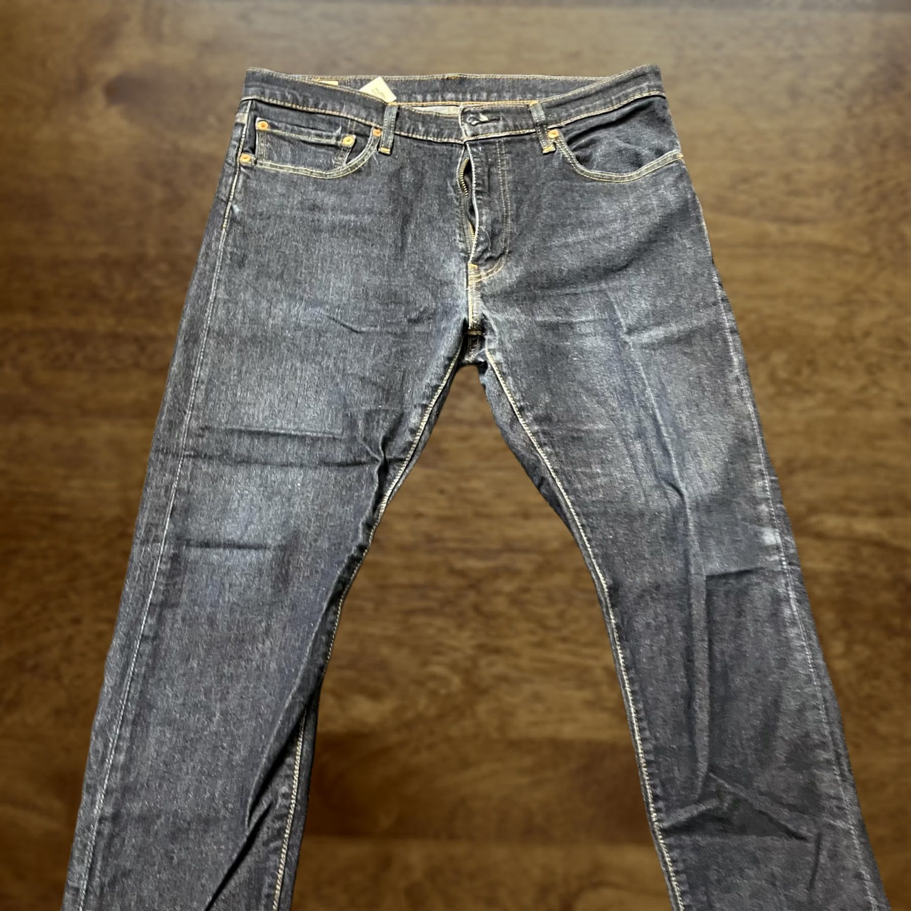 Levi's Levi's Premium Jeans Mens 32x32 Dark Wash Slim Fit Straight Leg Denim Pants Size US 36 / EU 52 - 1 Thumbnail