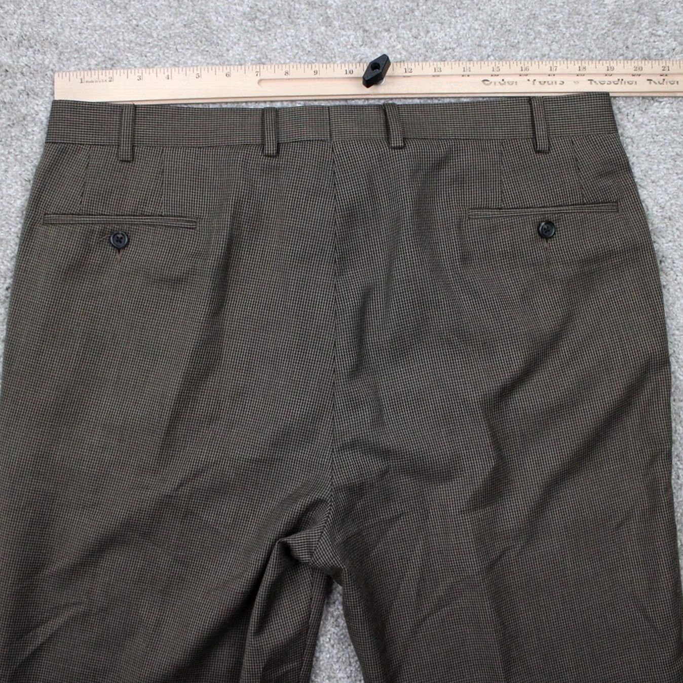 Ralph Lauren LAUREN Ralph Lauren Dress Pants Mens 38x30 Brown Flat Front Poly/Rayon Blend Dress Pants Mens 38 30 Brown Regular Mens Pants Size US 38 / EU 54 - 7 Thumbnail