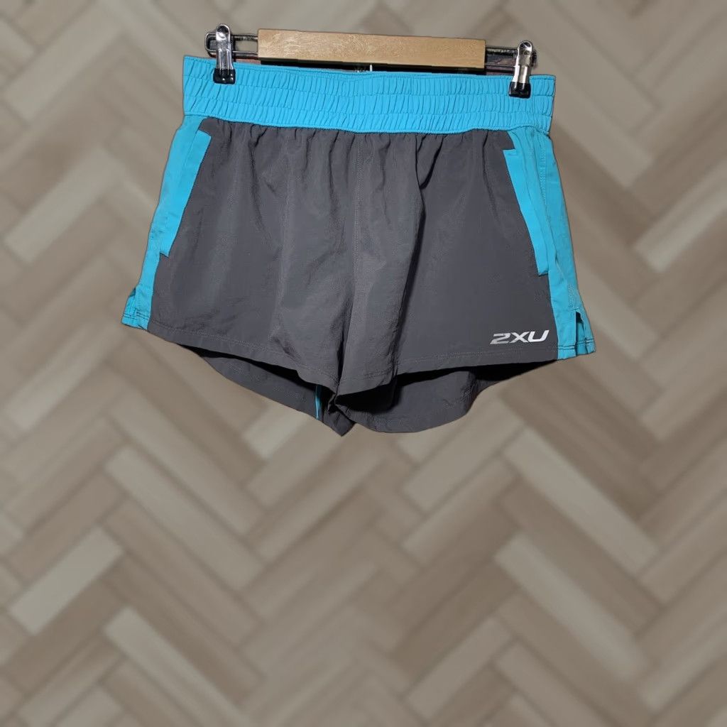 2XU 2XU Womens Blue Gray Shorts XL Athletic Shirt Size 40" / US 18 - 1 Thumbnail