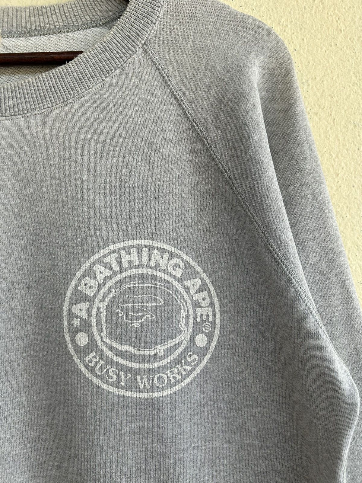 Bape A Bathing Ape Busy Works Crewneck Sweatshirt Size US M / EU 48-50 / 2 - 4 Thumbnail