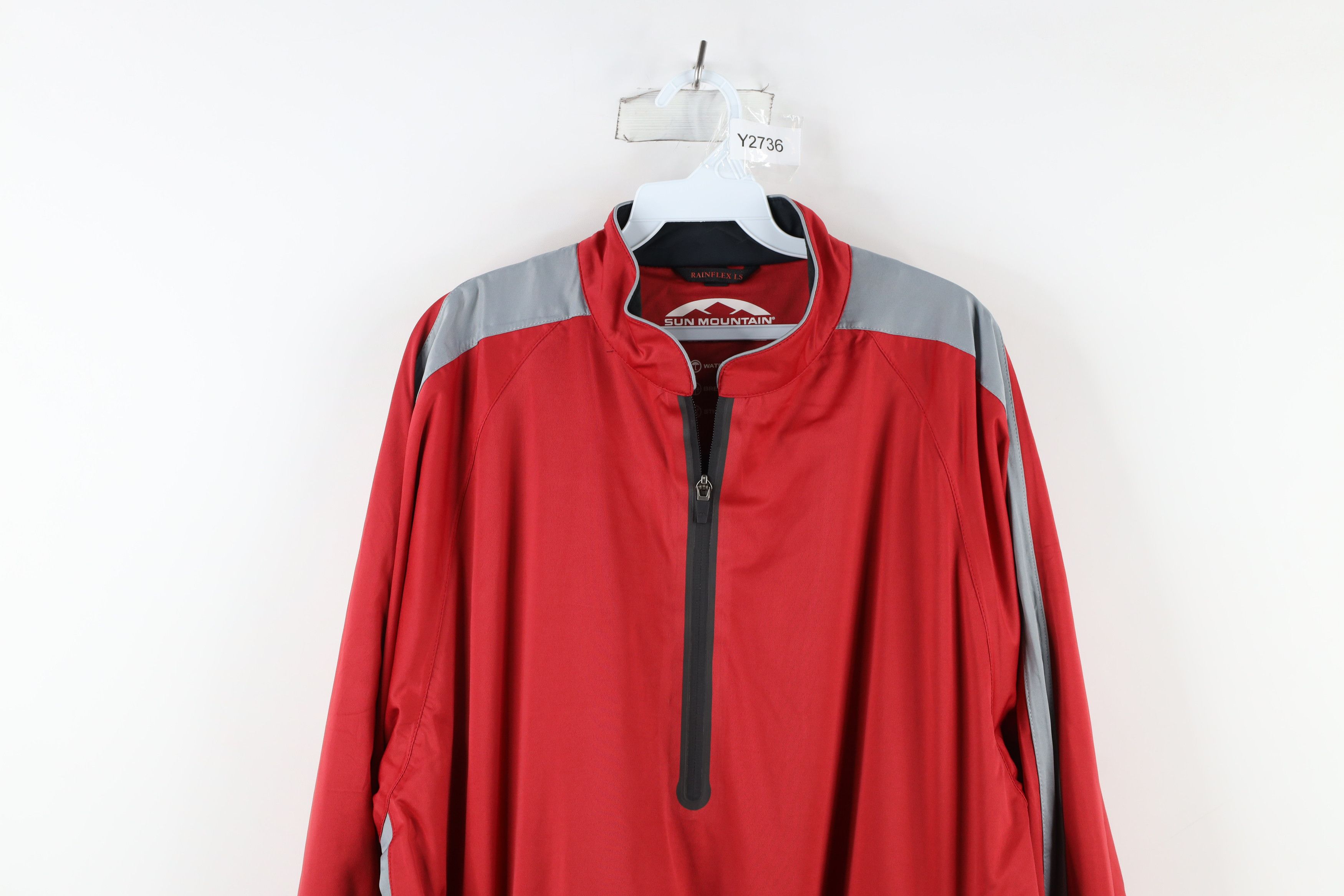 Vintage Sun Mountain Rainflex Half Zip Pullover Golf Jacket Red Size US XL / EU 56 / 4 - 2 Thumbnail