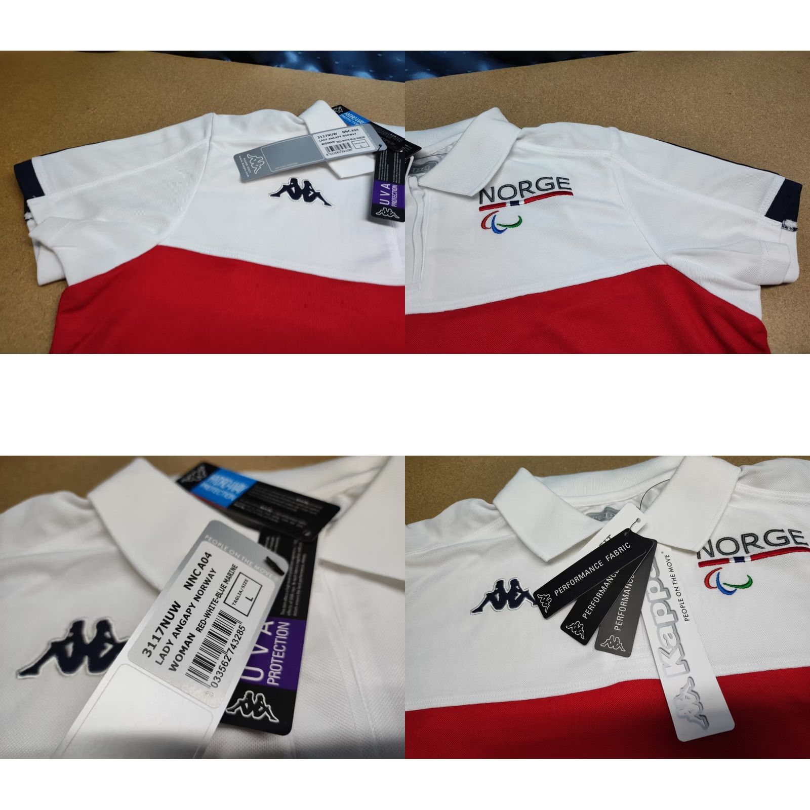 Kappa KAPPA GARA Norway Polo Shirt Womens Size L Ladies Norge Performance Short Sleeve Shirt Size L / US 10 / IT 46 - 10 Thumbnail