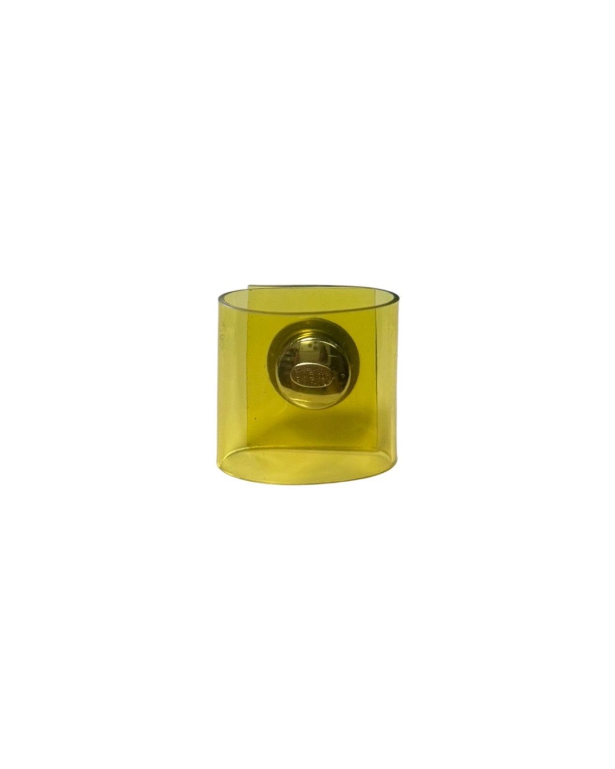 Dior CHANEL Vintage Transparent Vinyl Logo Ring Size ONE SIZE - 2 Thumbnail