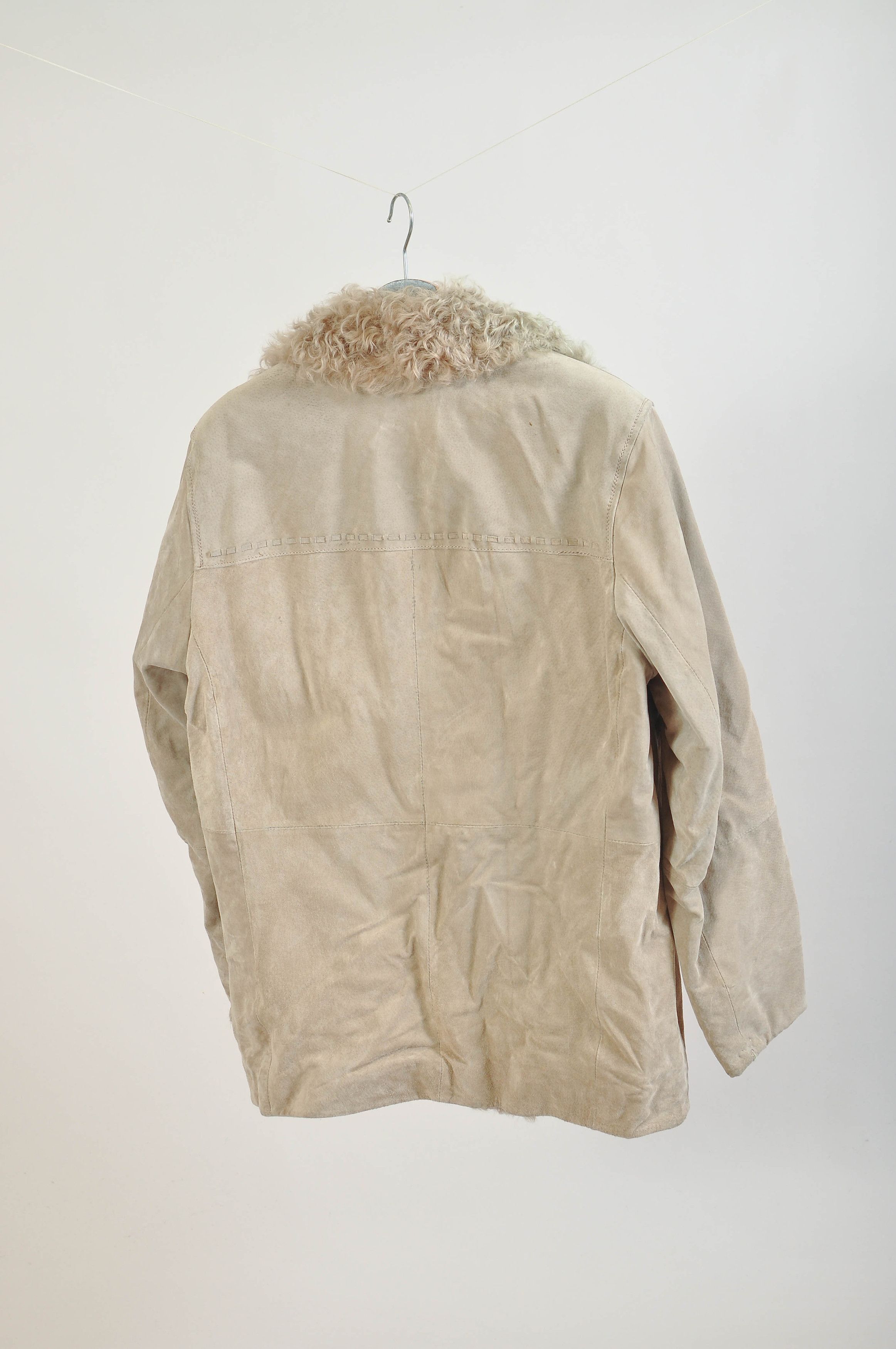 Other Lined suede leather coat in beige Size US L / EU 52-54 / 3 - 4 Thumbnail