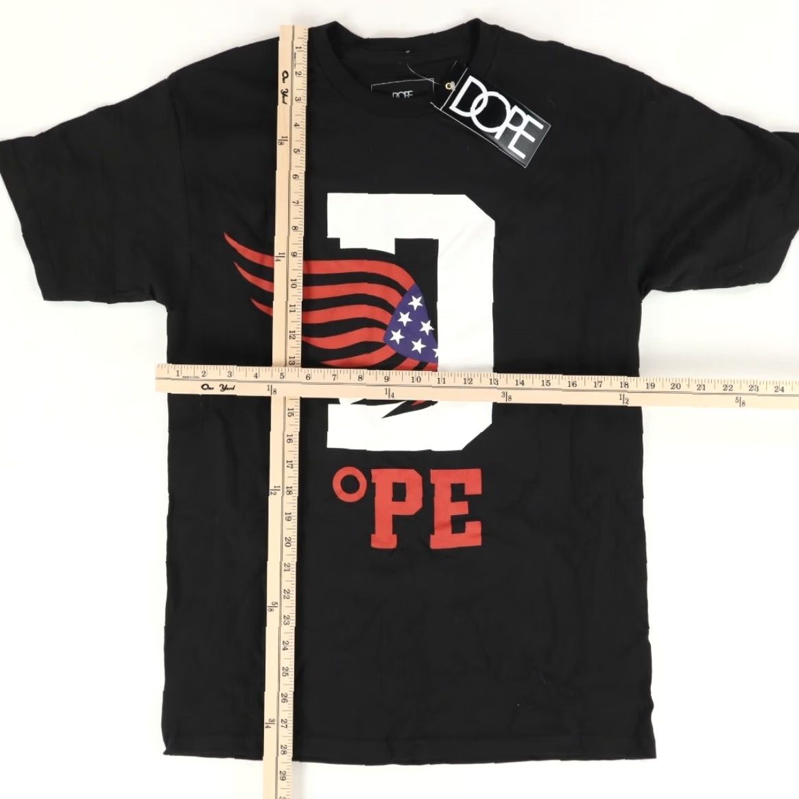 Vintage Dope D-Wing Made in US Solid T-Shirt Black Men's M Size US M / EU 48-50 / 2 - 3 Thumbnail