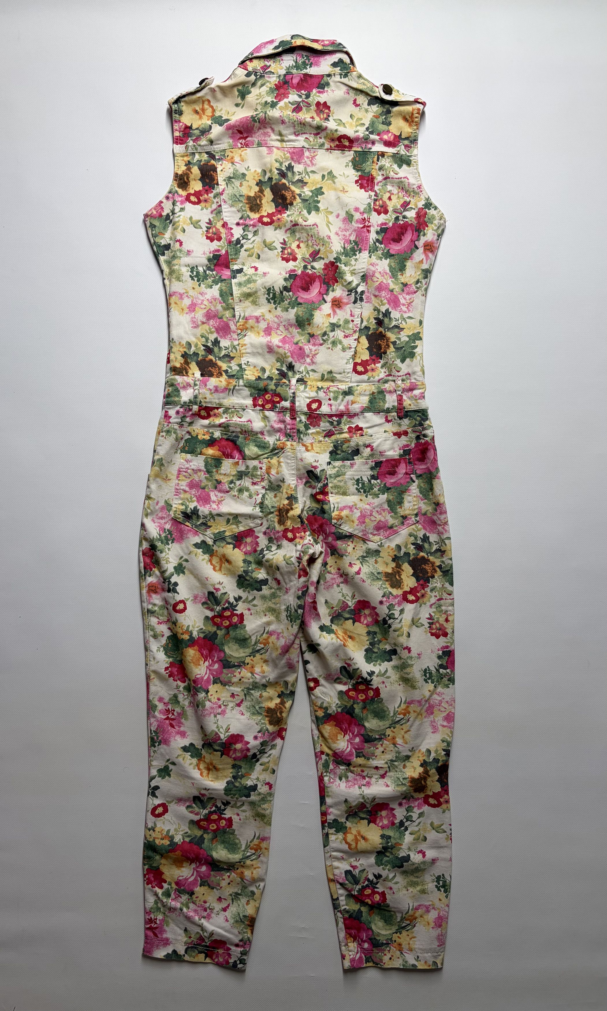 Vintage Women's Printed Jampsuit Size 34" / US 12 / IT 48 - 5 Thumbnail