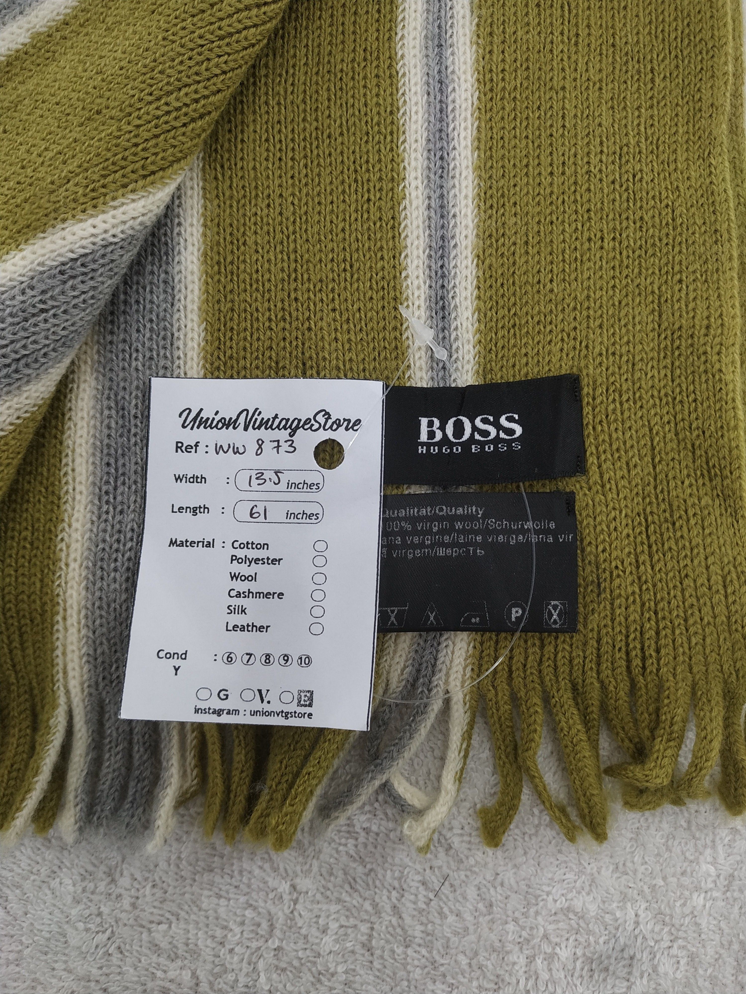 Hugo Boss × Vintage Hugo Boss Scarf / Muffler / Neckwear - WW873 Size ONE SIZE - 4 Thumbnail