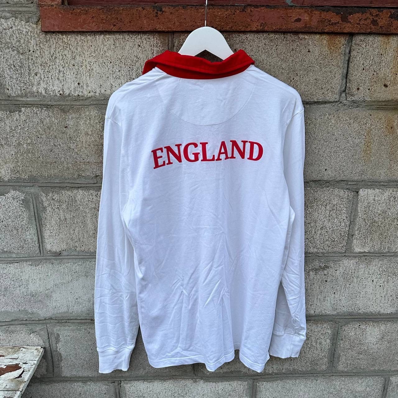 New England Outerwear VTG England Long sleeve T-shirts Rugby World Cup France Size US L / EU 52-54 / 3 - 2 Thumbnail