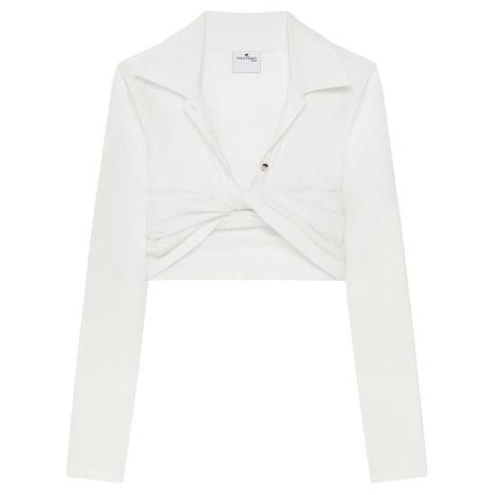 Tシャツ・カットソー COURREGES Woman Polo Shirt White 225JPO048JS0193 0001 COURRÈGES: Polo shirt woman - White | Courrèges polo shirt