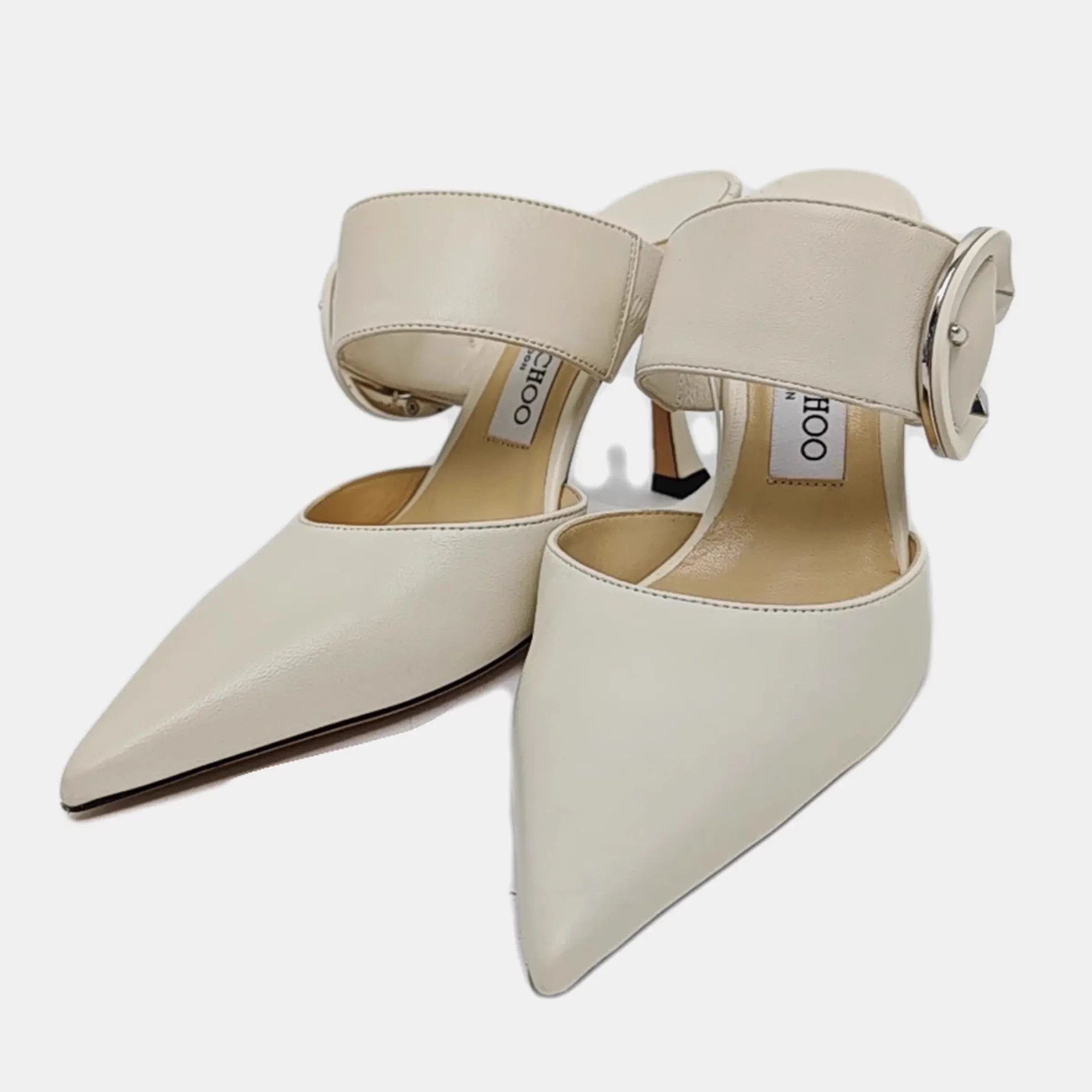 Jimmy Choo Jimmy Choo Pointed Toe Mule Heels 36.5 Size US 5.5 / IT 35.5 - 8 Thumbnail