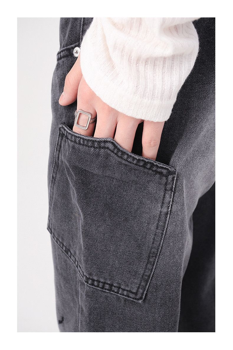 Japanese Brand Japanese-style trendy loose straight-leg hip-hop jeans Size US 32 / EU 48 - 5 Thumbnail