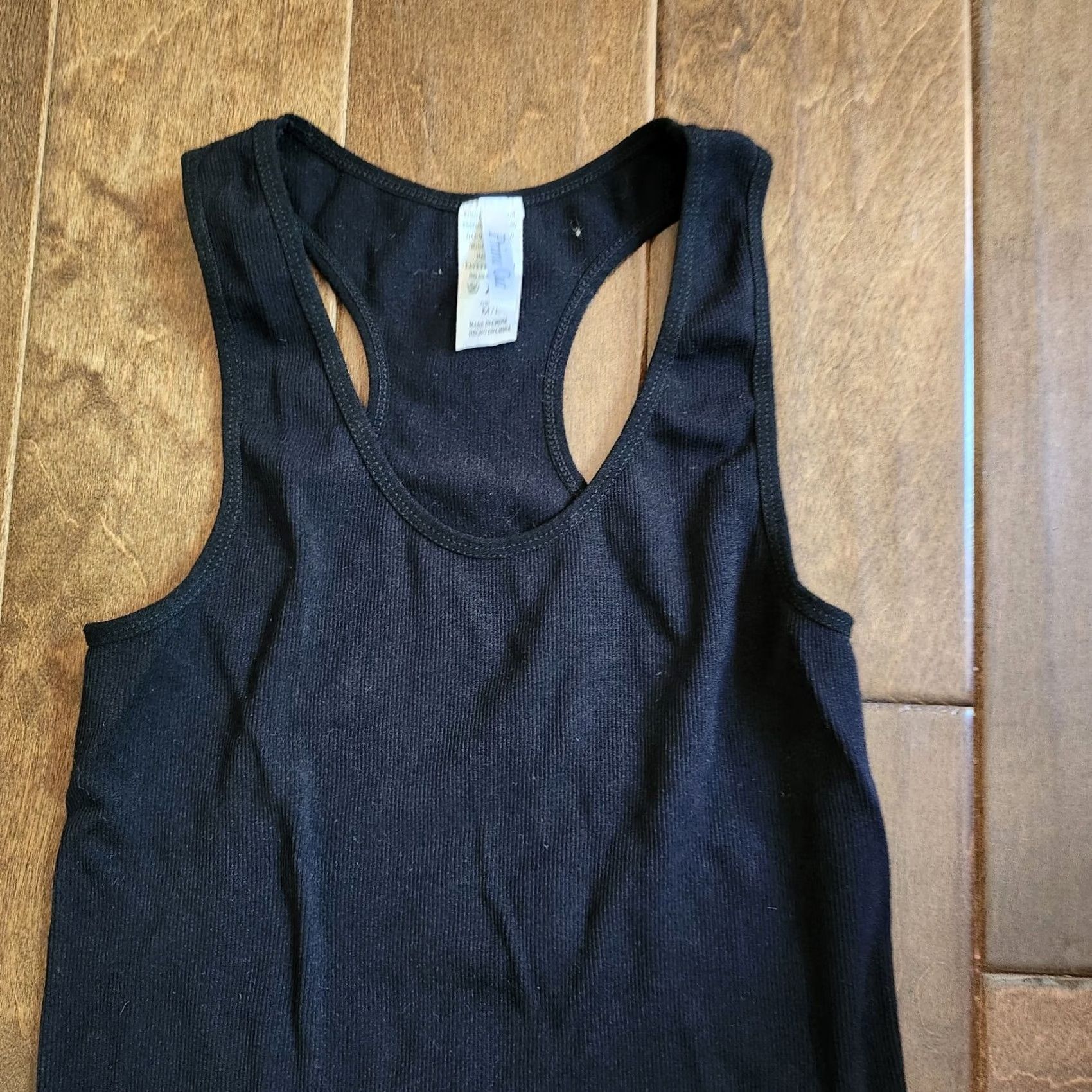 Vintage Prime Cut Juniors Black Tank Top - M/L Size M / US 6-8 / IT 42-44 - 5 Thumbnail