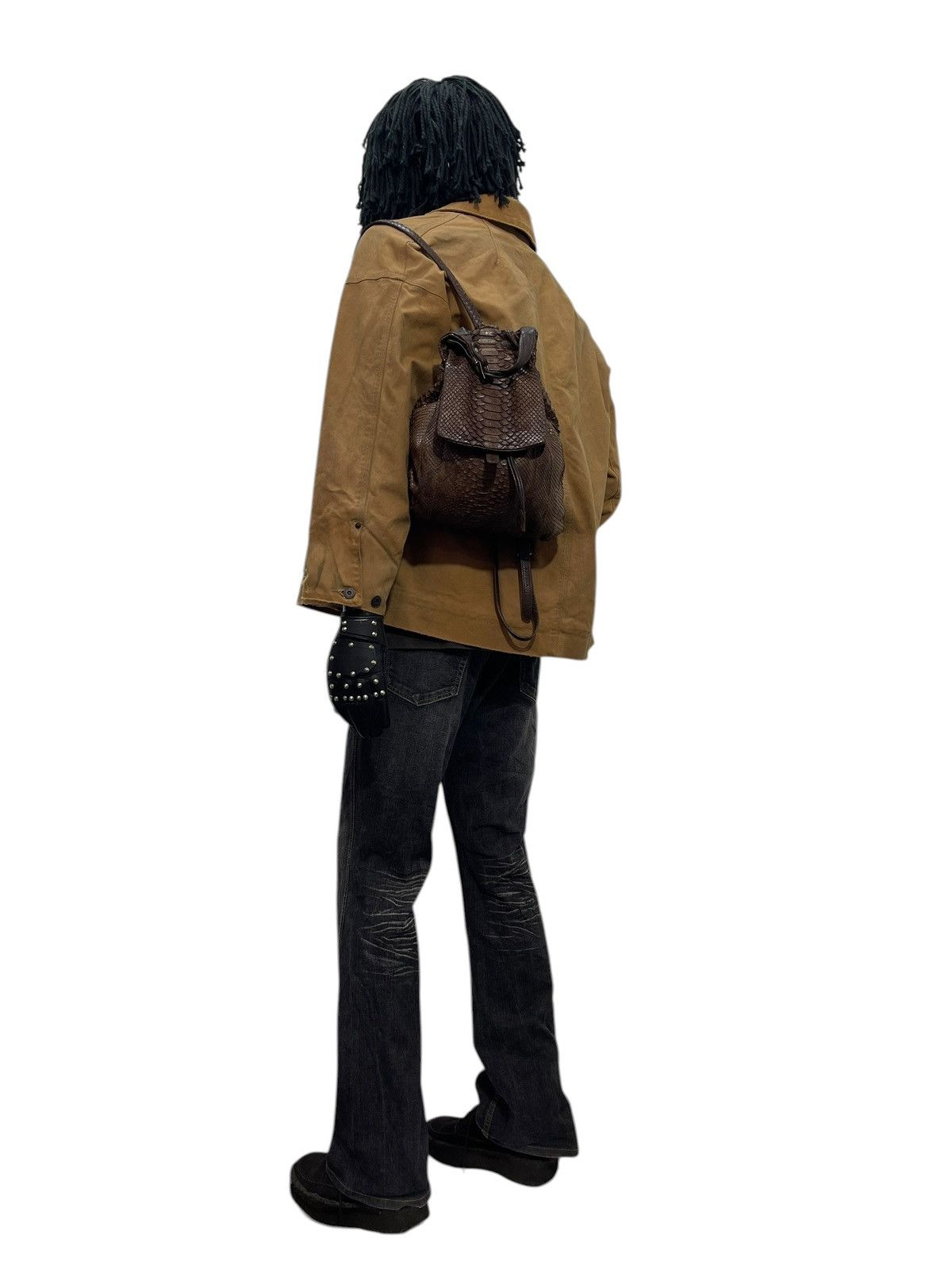 Genuine Leather Phyton Skin Arukan Takaya Backpack prad julius miri 1🟩1 Size ONE SIZE - 4 Thumbnail