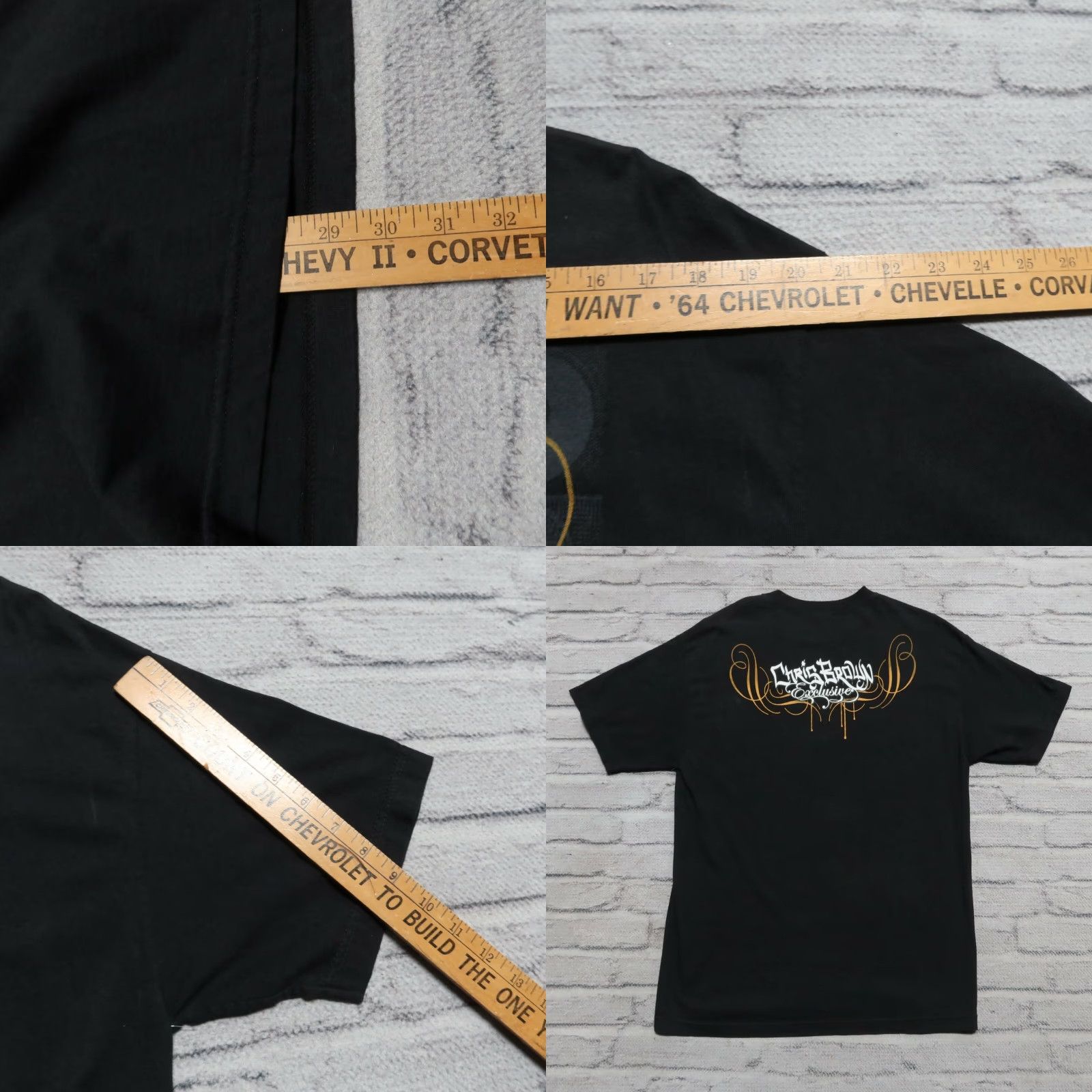 AAA Vintage Chris Brown Exclusive Shirt L Black Tee Men XS? Size US L / EU 52-54 / 3 - 8 Thumbnail