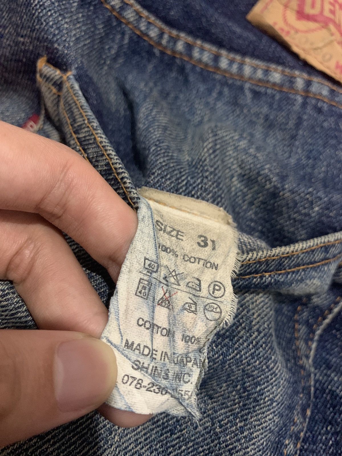 Denime VINTAGE DENIME SELVEDGE RUSTY MUDWASH DISTRESSED DENIM Size US 30 / EU 46 - 18 Thumbnail