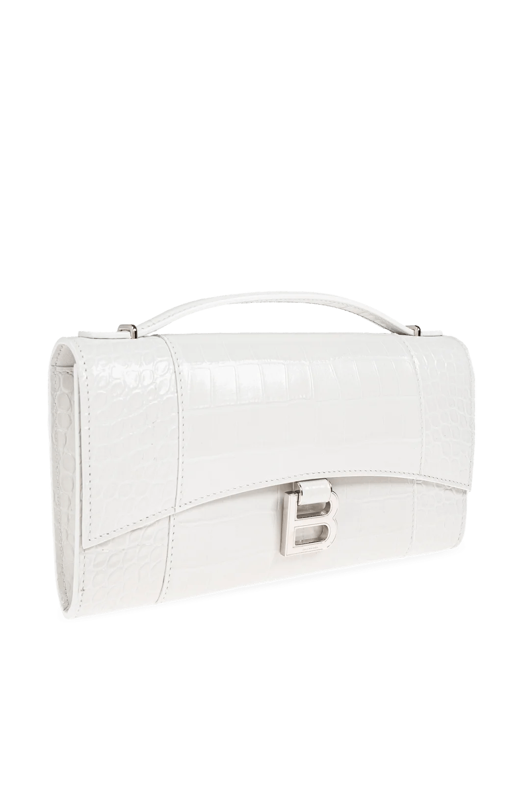 Balenciaga os11x1225 Size: OS / Logo Plaque Embossed Clutch Bag White Size ONE SIZE - 3 Thumbnail