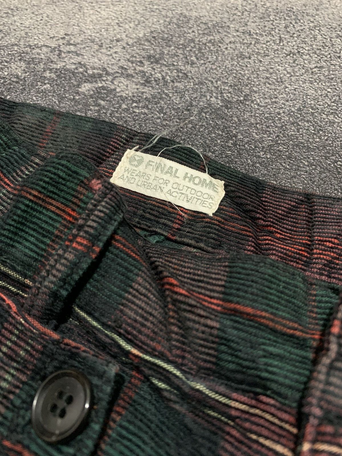 Final Home Final home x issey miyake corduroy pants tartan Size US 30 / EU 46 - 10 Thumbnail