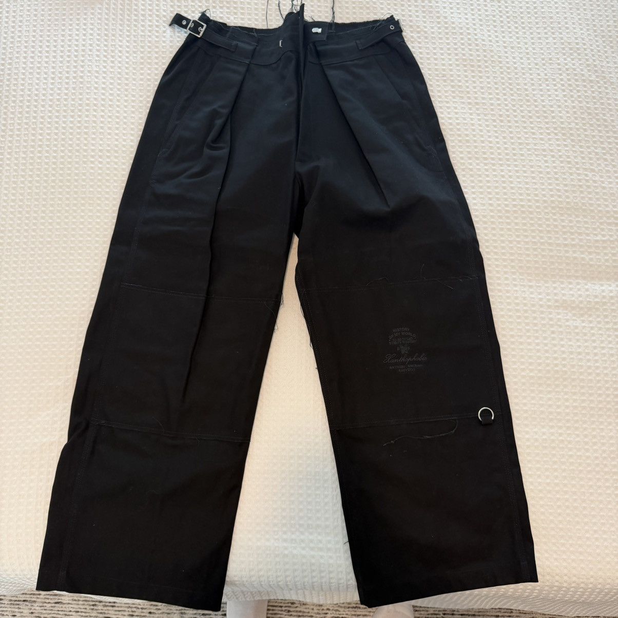 Raf Simons Raf Simons 19FW Wide Fit Pants with Knee Patches and