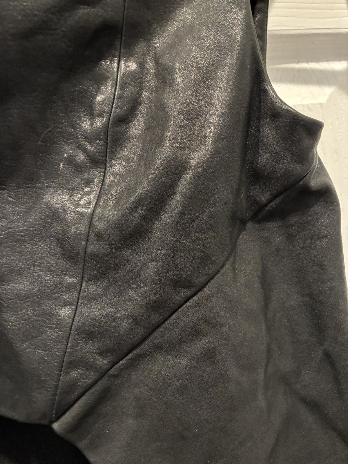 Rick Owens Rick Owens SS11 "Anthem" Leather Vest Size XS / US 0-2 / IT 36-38 - 7 Thumbnail