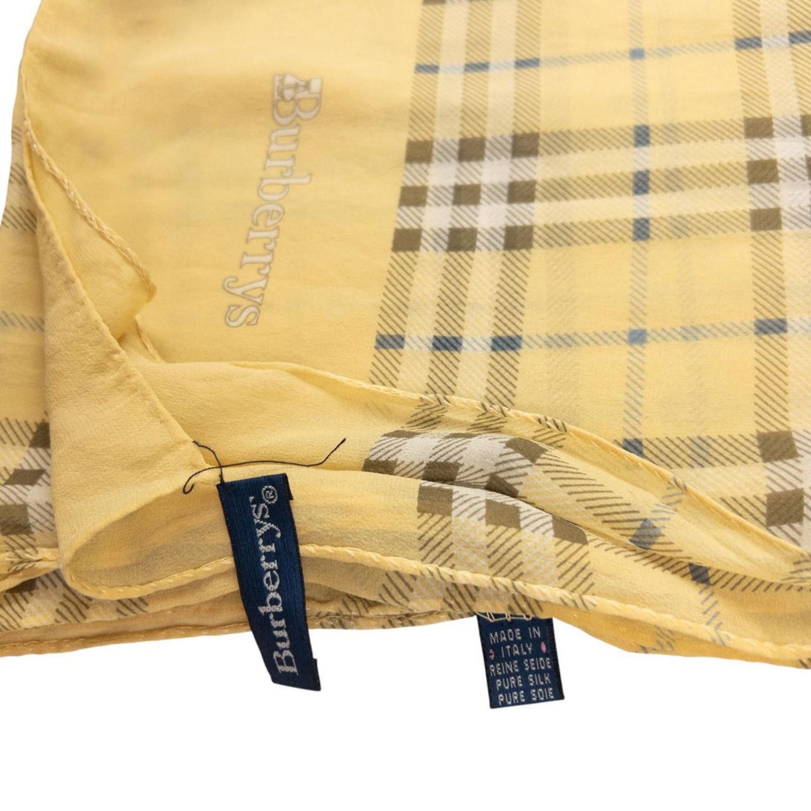 Burberry Vintage Burberry Nova Check Sheer Silk Scarf Size ONE SIZE - 5 Thumbnail