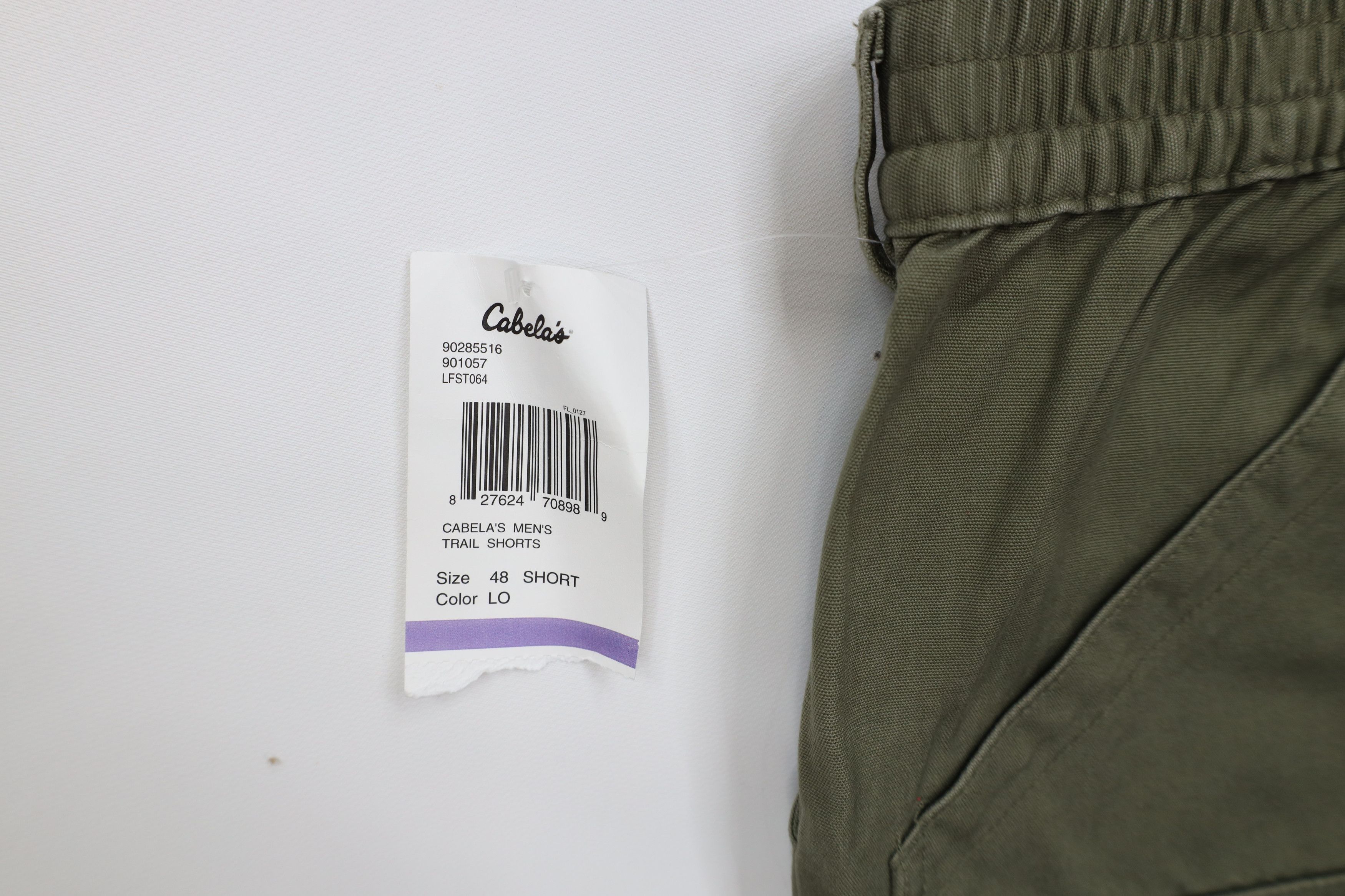 Cabelas × Vintage Deadstock Vintage Y2K Cabelas Knee Canvas Cargo Shorts Green Size US 44 / EU 60 - 6 Thumbnail