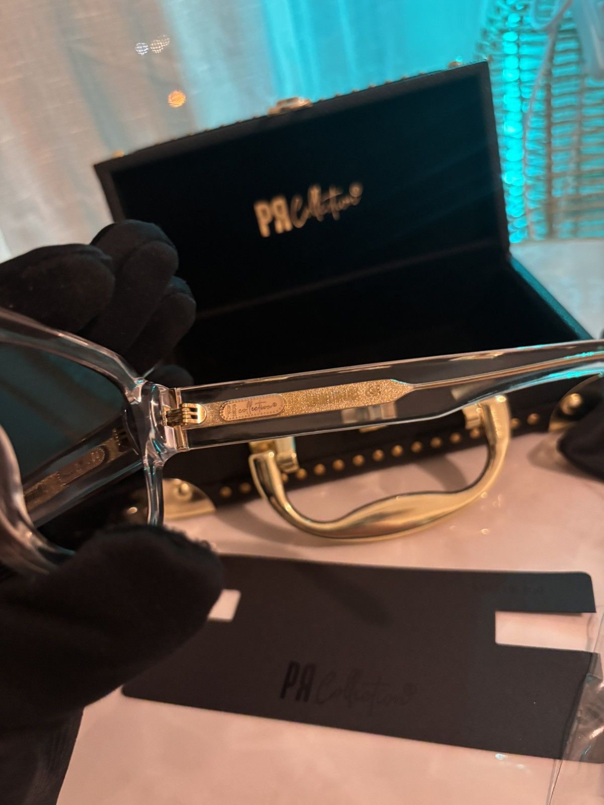 Other PR Collection Sunglasses – PR TYO XII – Transparent/Gold Size ONE SIZE - 4 Thumbnail
