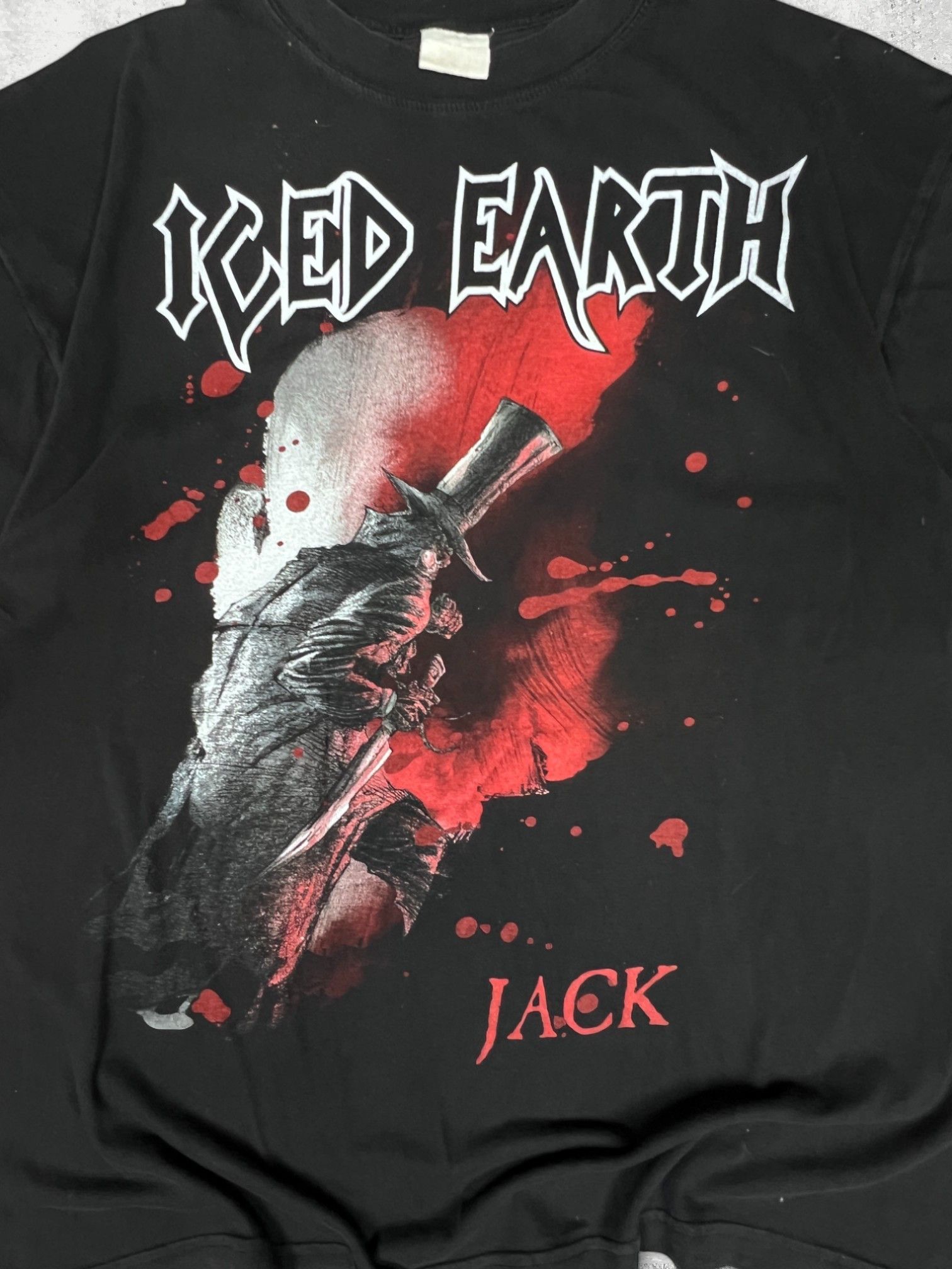 Other Iced Earth 90s Vintage Tour Tee Black Red XL Size US XL / EU 56 / 4 - 5 Thumbnail