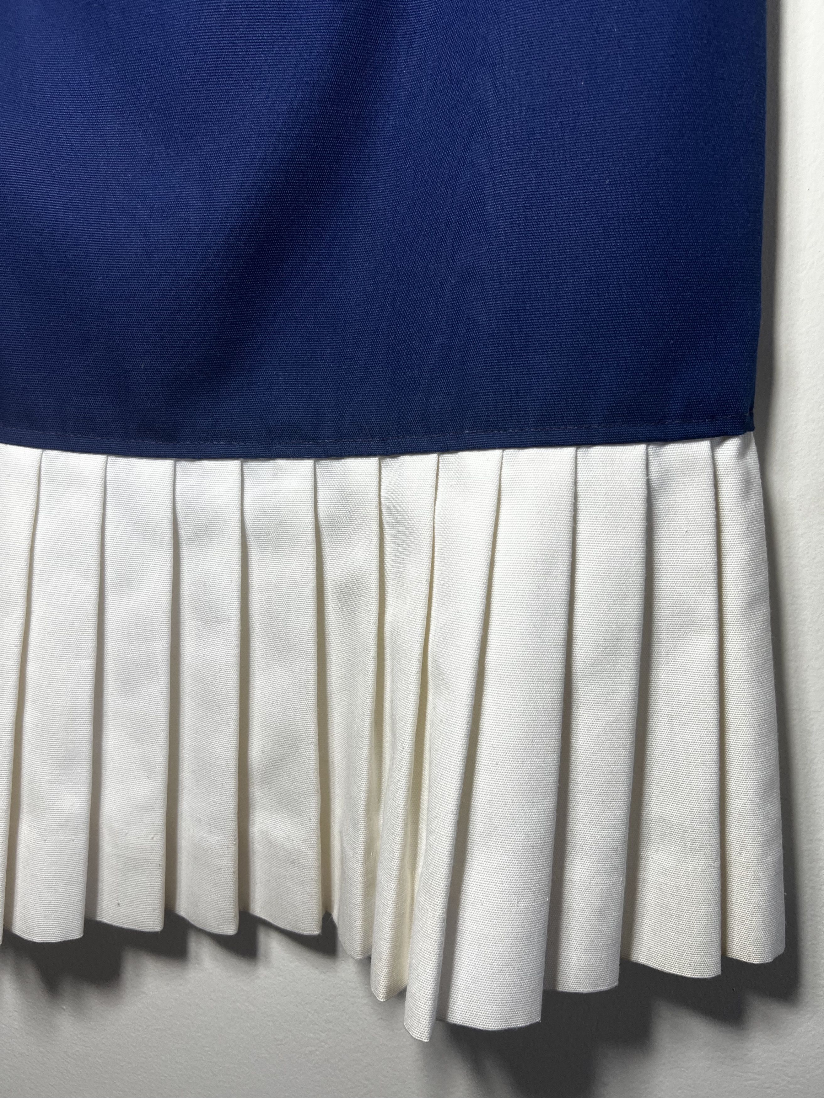 Vintage Vintage 1960's JR Bazaar Red White Blue Navy Sailor Dress Size L / US 10 / IT 46 - 4 Thumbnail