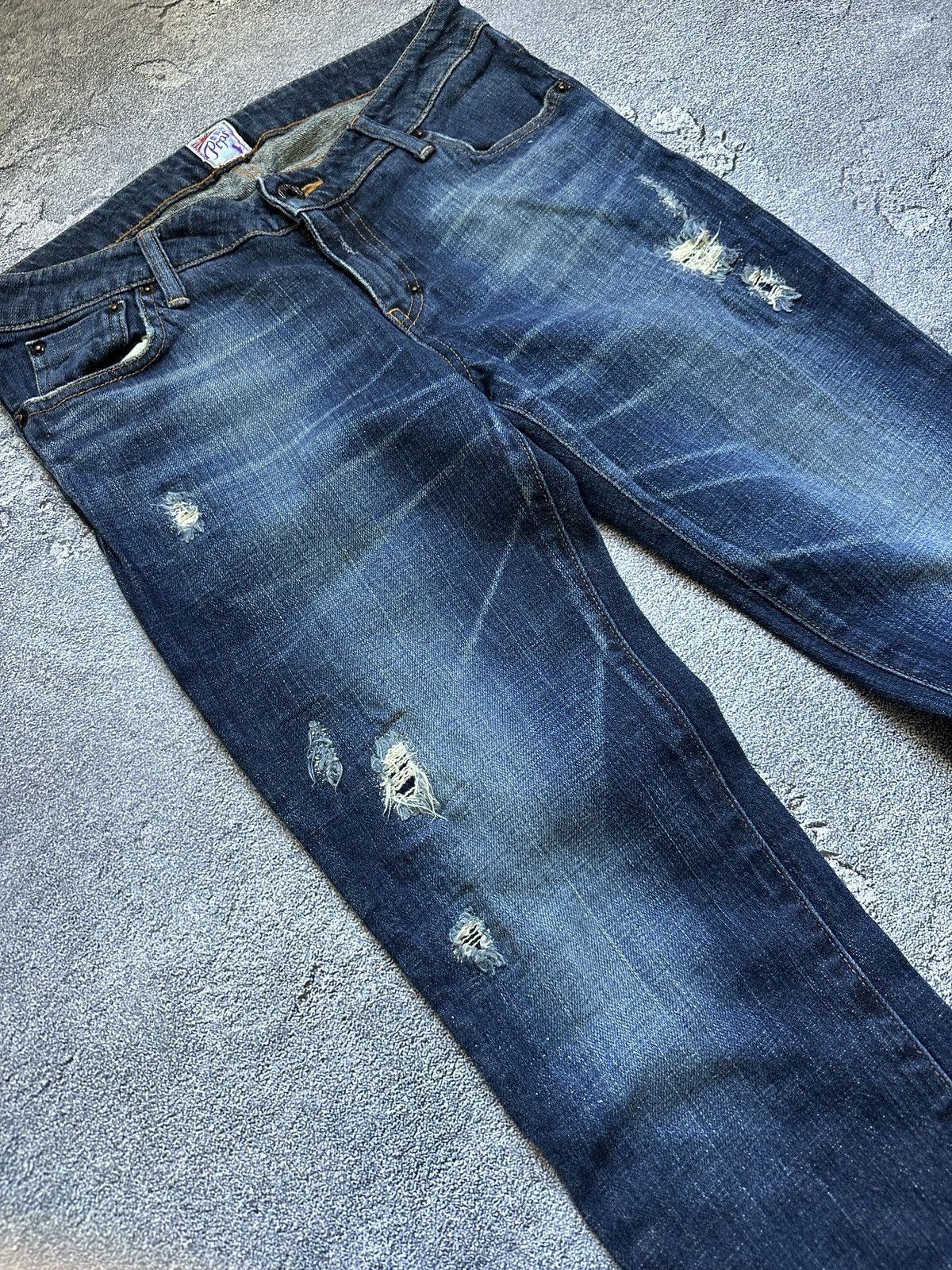 Prps Prps Women’s Purple Selvedge Japan Distressed Jeans Size 28 Size 28" / US 6 / IT 42 - 7 Thumbnail