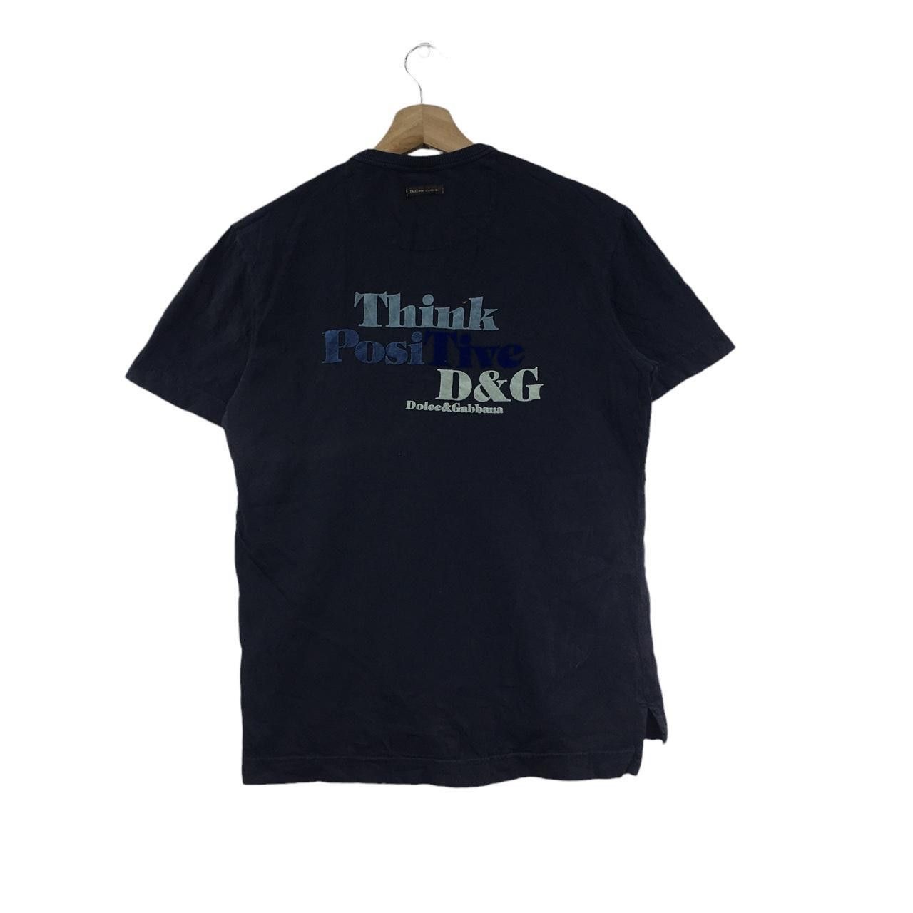 Vintage Vtg DOLCE GABBANA D&G Think Positive Henley Tee Shirt Size S / US 4 / IT 40 - 4 Thumbnail