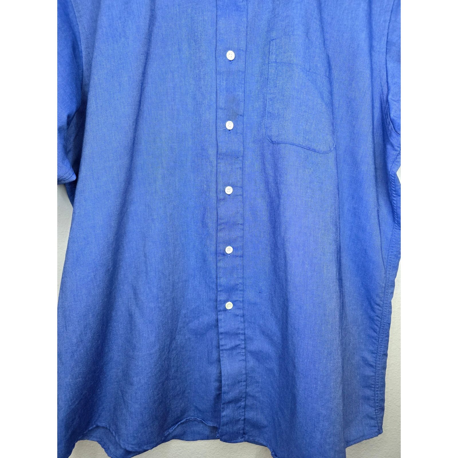 L.L. Bean × Vintage Vintage LL Bean Button Up Blue Shirt Mens XL 90s Button Down Size US XL / EU 56 / 4 - 2 Thumbnail