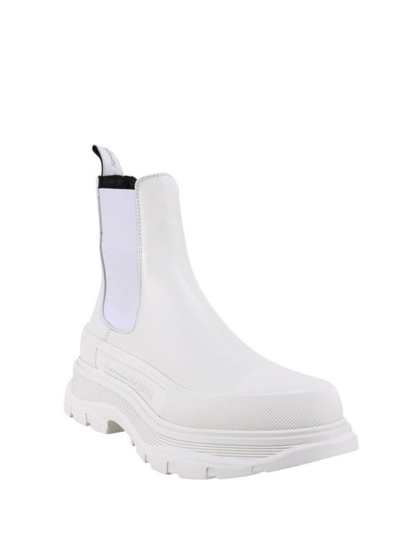 Alexander McQueen o1y1024 Ankle Boots in White Size US 7 / EU 40 - 2 Thumbnail