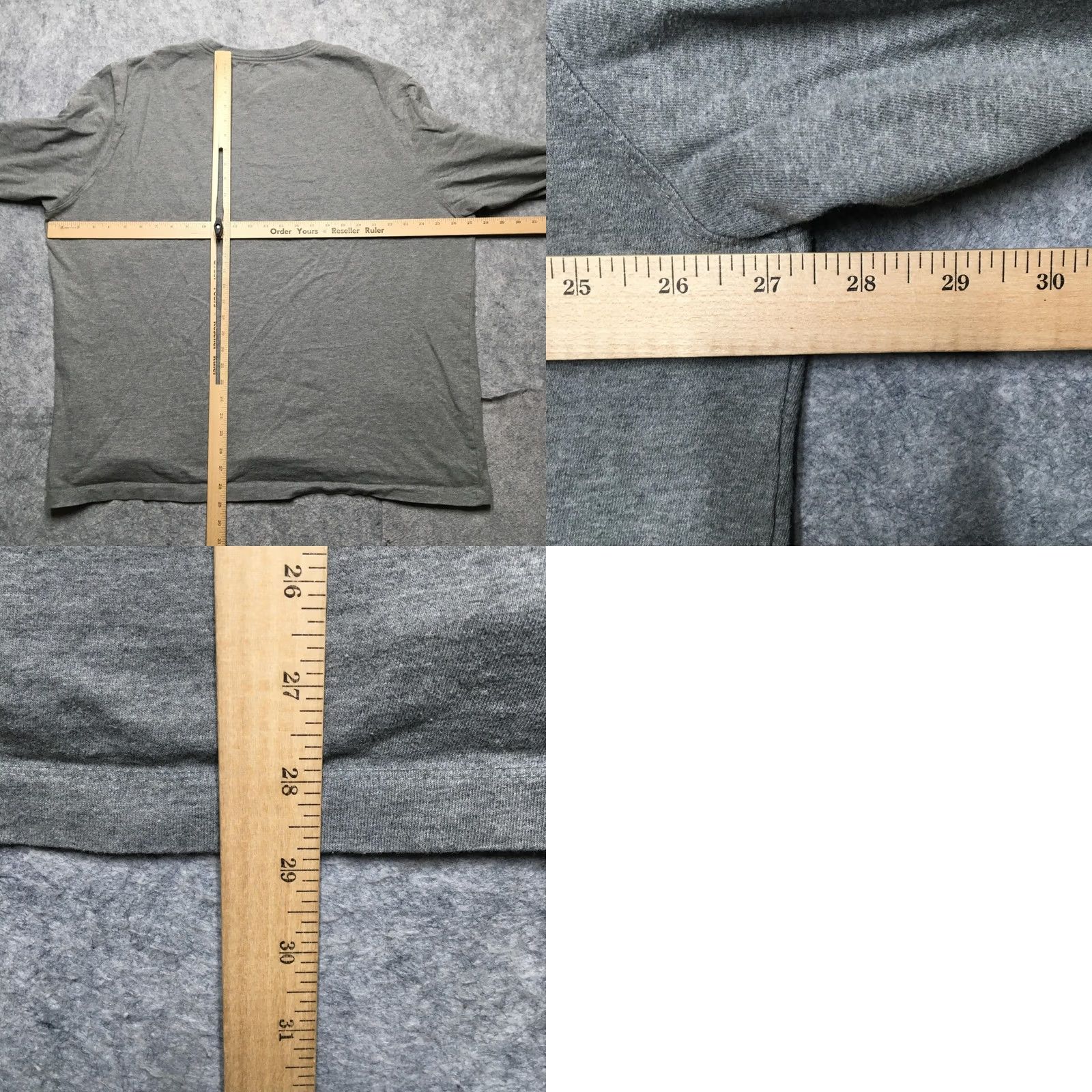 Vintage American Giant Shirt Mens 3XL Gray Long Sleeve Pocket Tee Made in USA Cotton Size US XXL / EU 58 / 5 - 8 Thumbnail
